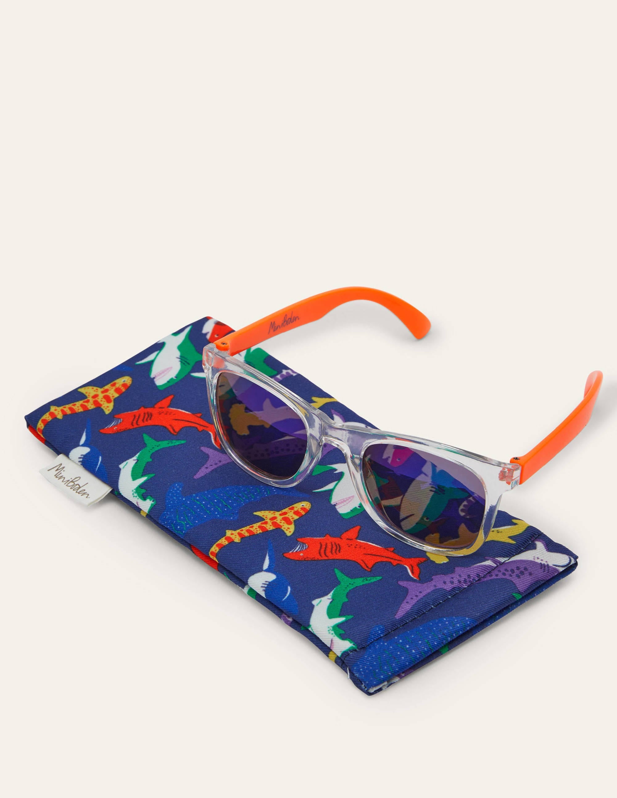Sunglasses-White/Orange - Image 3