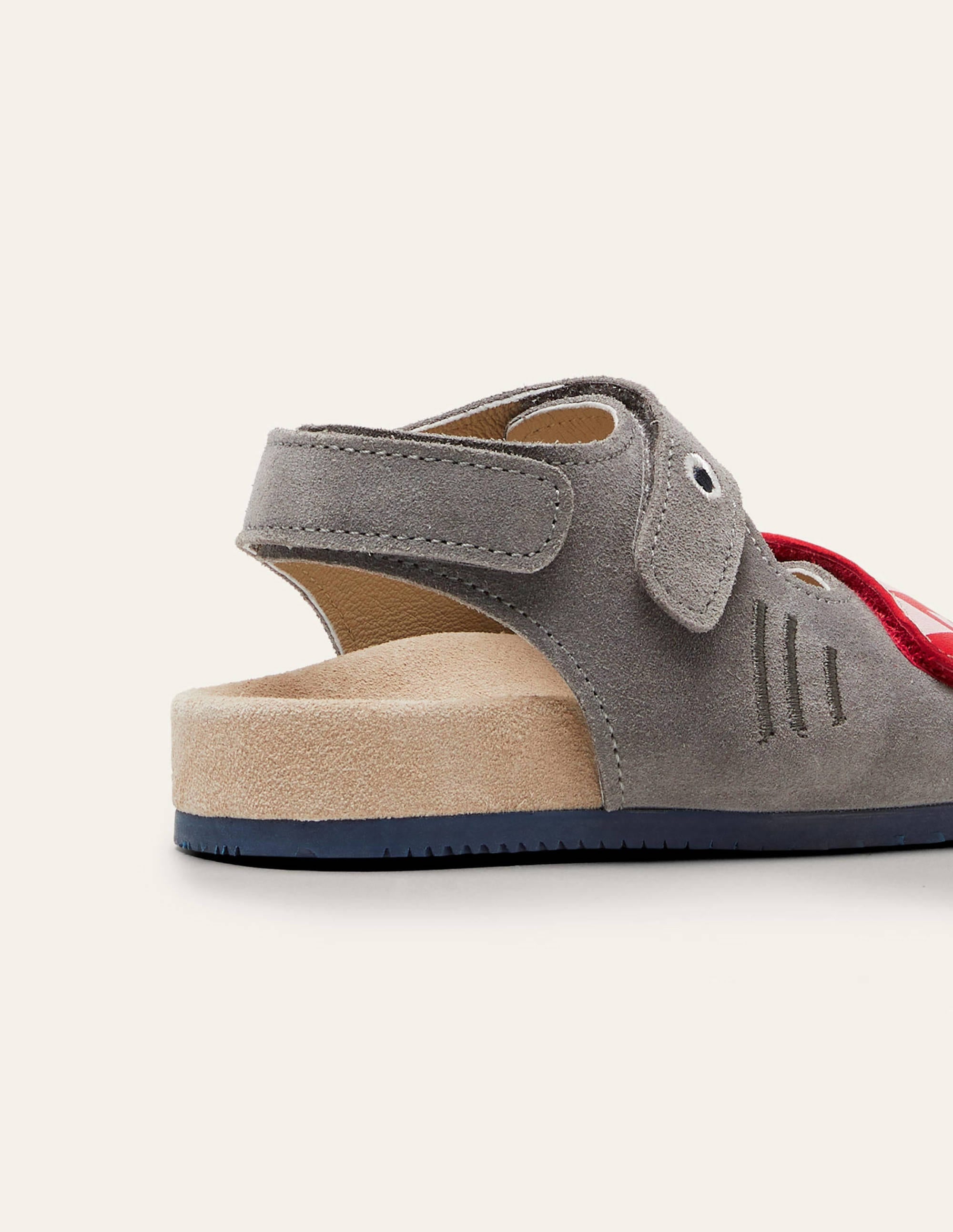 Grey Shark Suede Sandals-River Blue Shark - Image 3