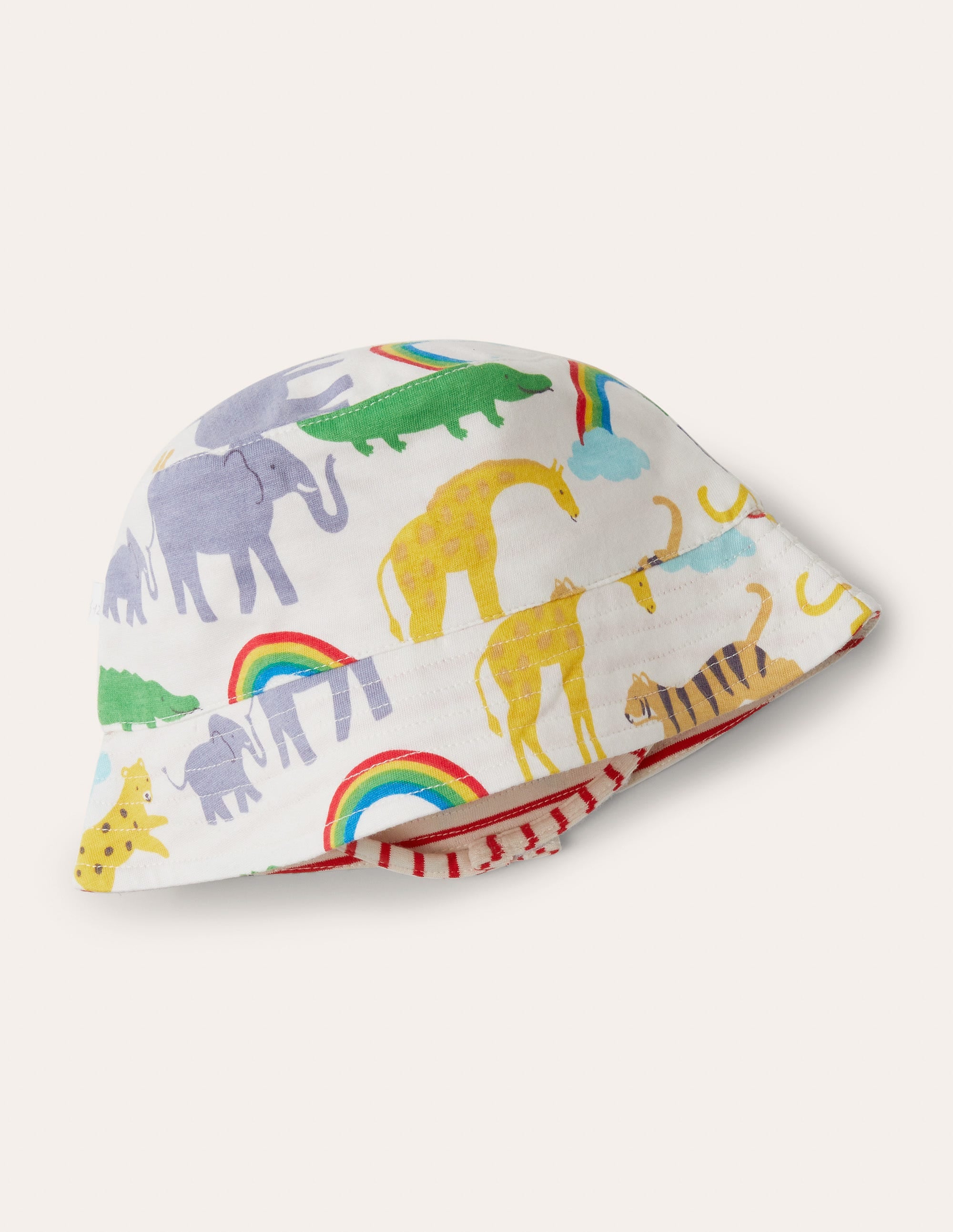 Reversible Bucket Hat-Surfboard Blue Rainbow Jungle - Image 1