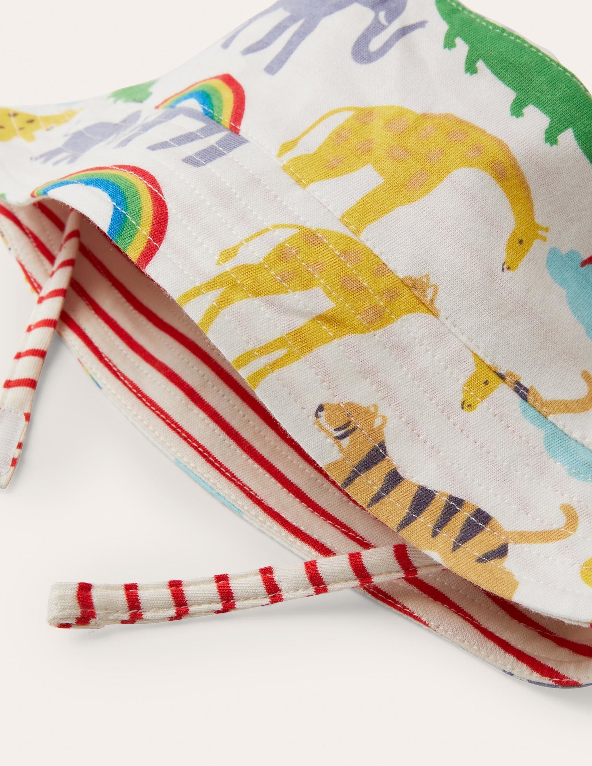 Reversible Bucket Hat-Surfboard Blue Rainbow Jungle-3