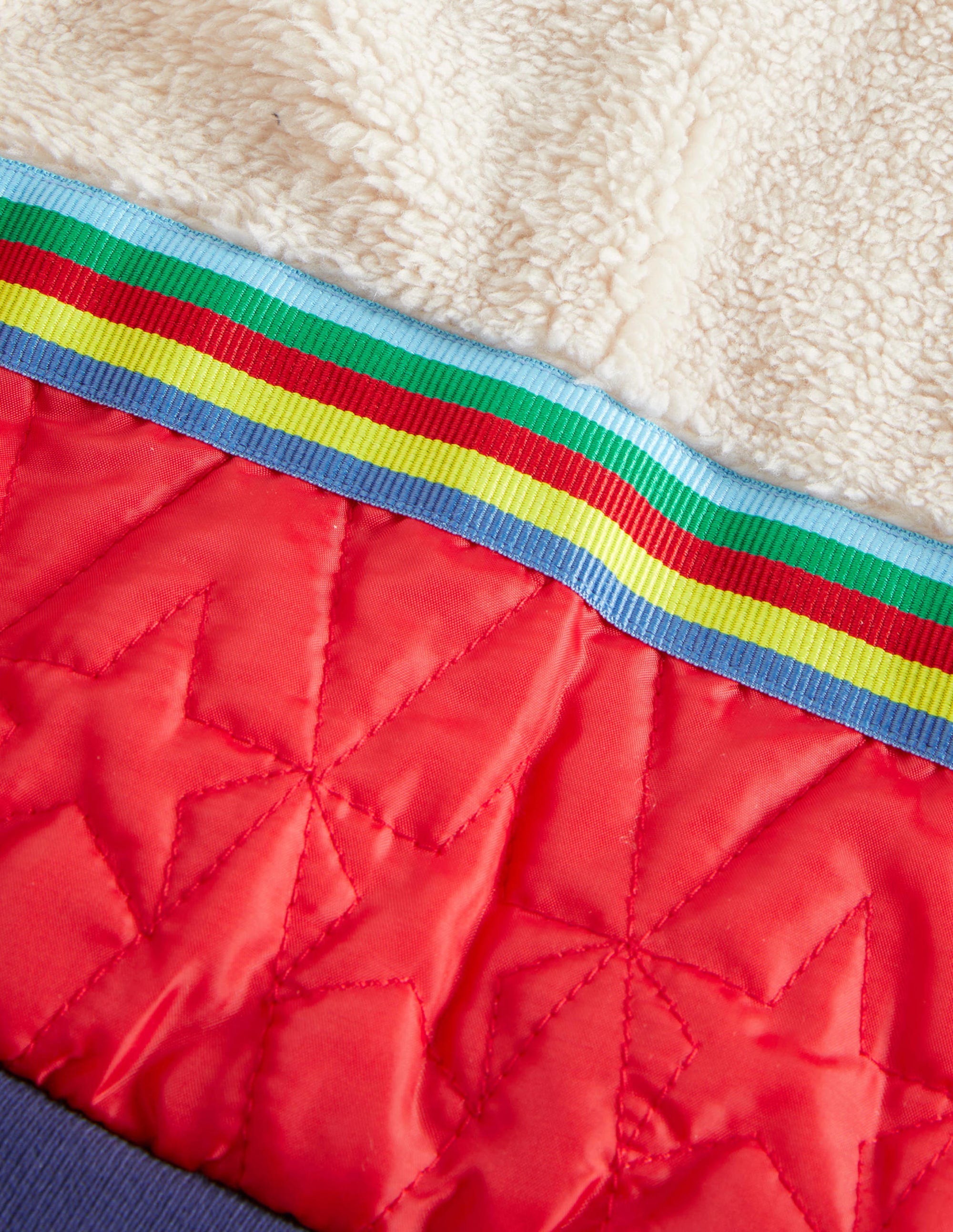 Shower-Resistant Padded Jacket-Multi Rainbow - Image 3