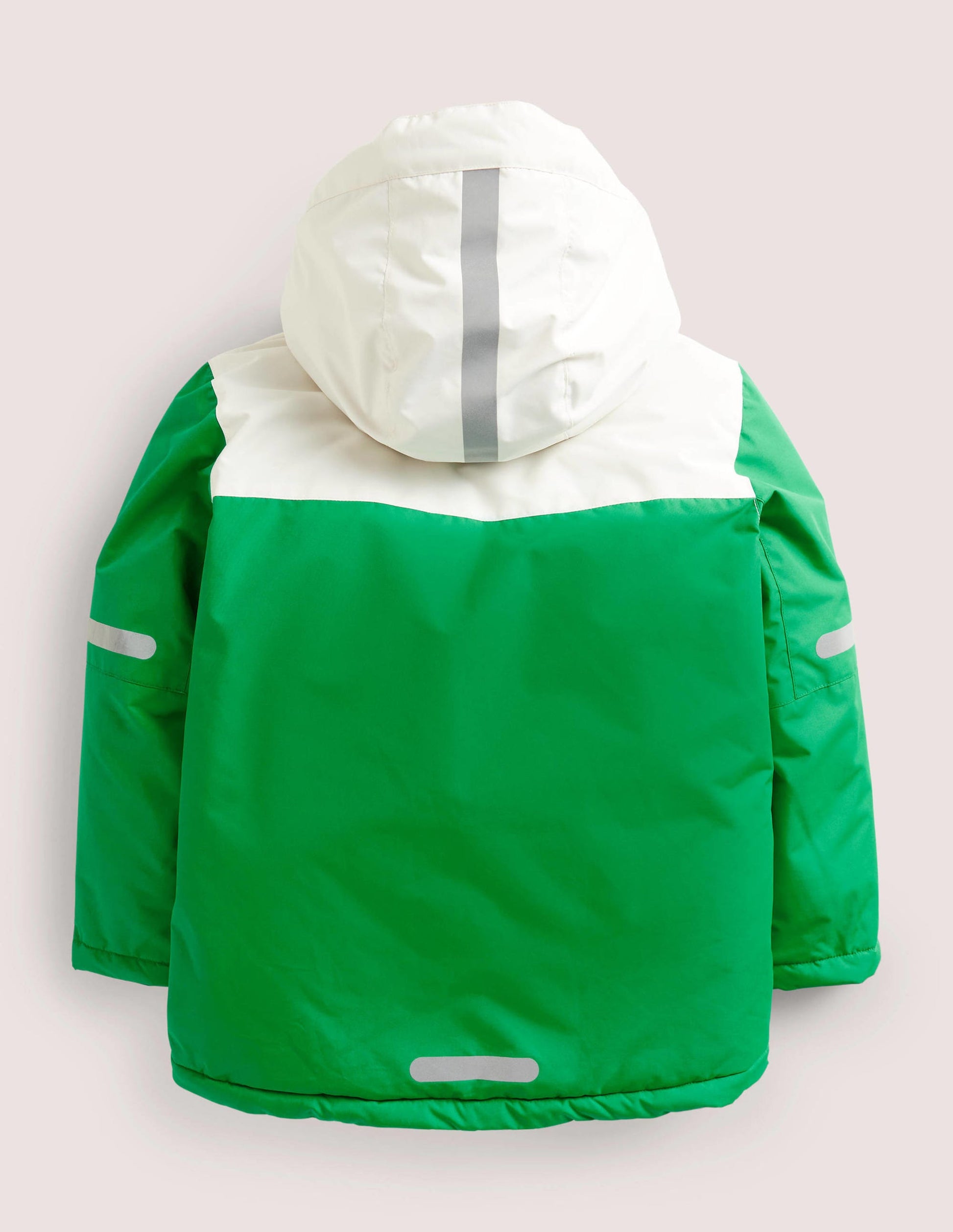 Green Fleece-Lined Waterproof Jacket-Green Fizz Colourblock-2