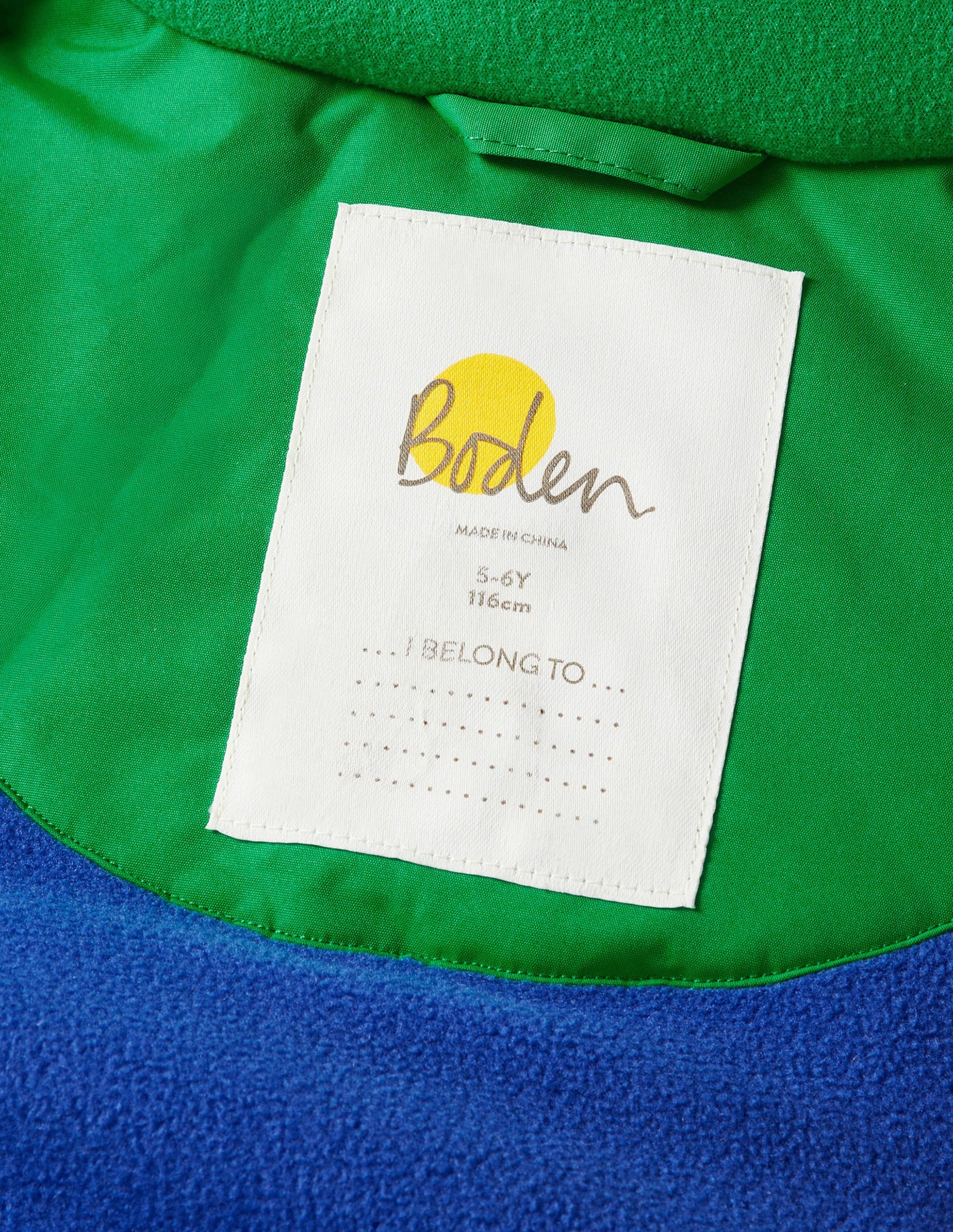 Green Fleece-Lined Waterproof Jacket-Green Fizz Colourblock-4