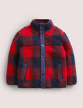 Borg Chuck-on Jacket-Rocket Red/ College Navy Check