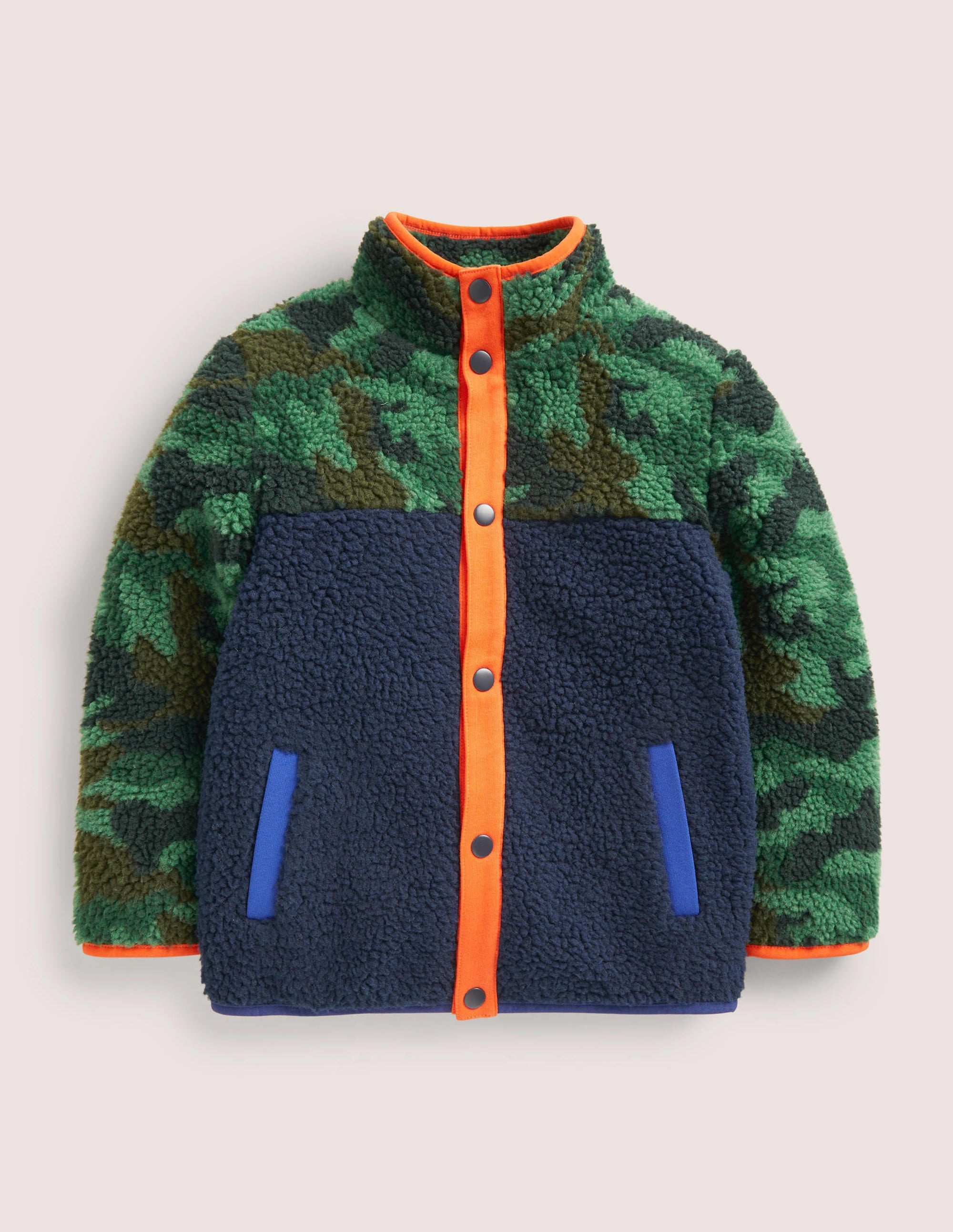 Borg Chuck-on Jacket-Colourblock Camo - Image 1
