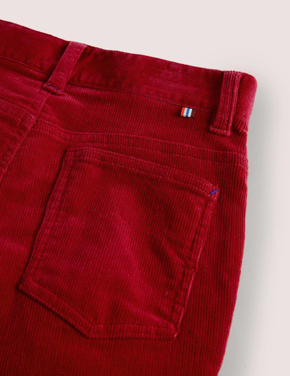 Slim Cord Stretch Jeans-Russet Red-3