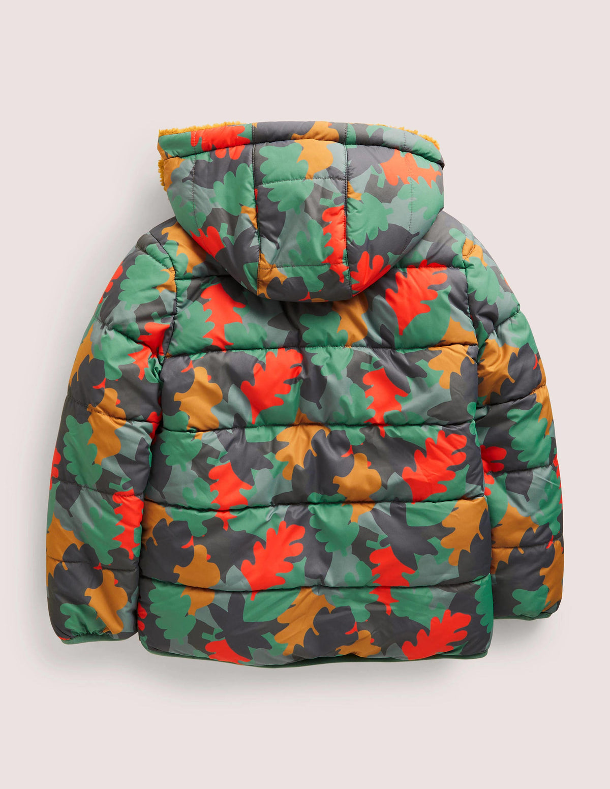 Autumn Leaf Reversible Teddy Puffer Jacket-Rosemary Autumn Leaf Camo - Image 2
