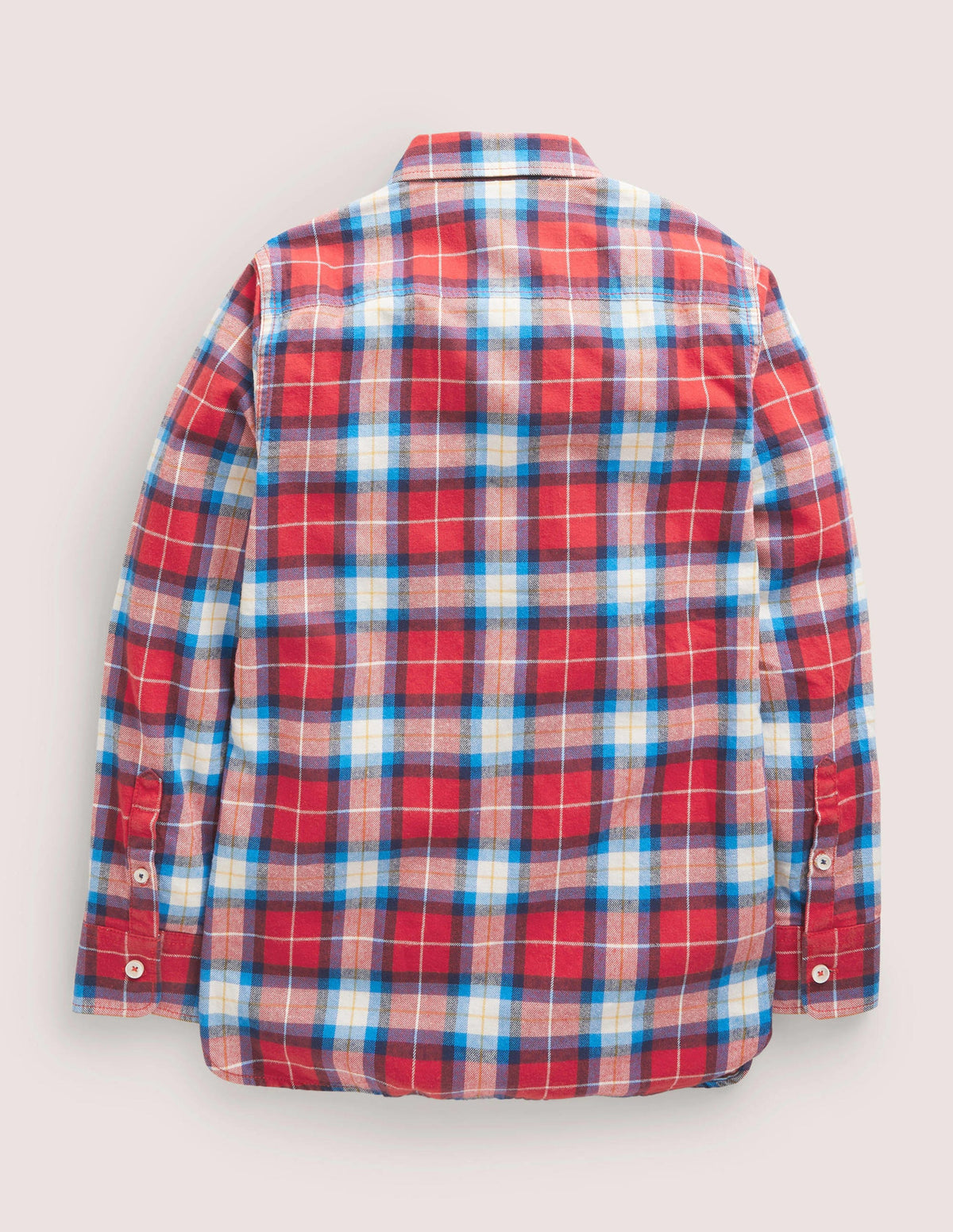 Cosy Brushed Check Shirt-Rockabilly Red Check - Image 2