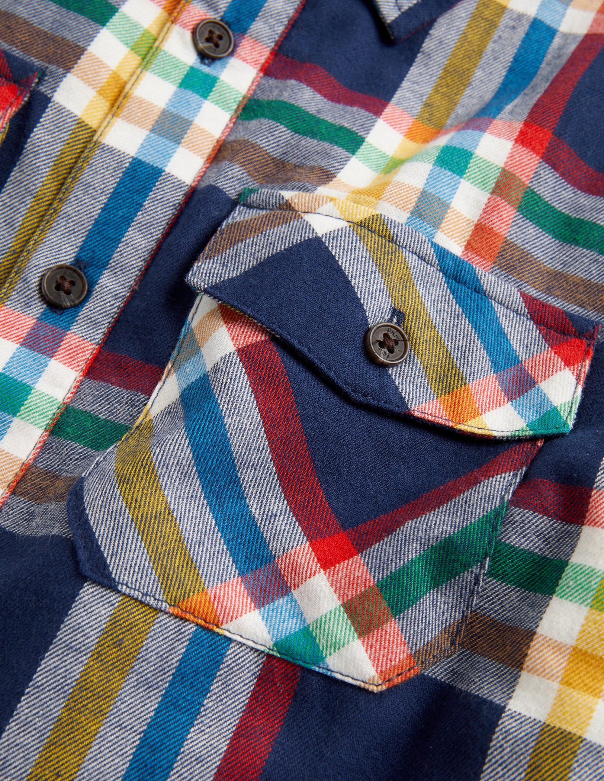Sherpa-Lined Shacket-Starboard Blue Rainbow Check - Image 3