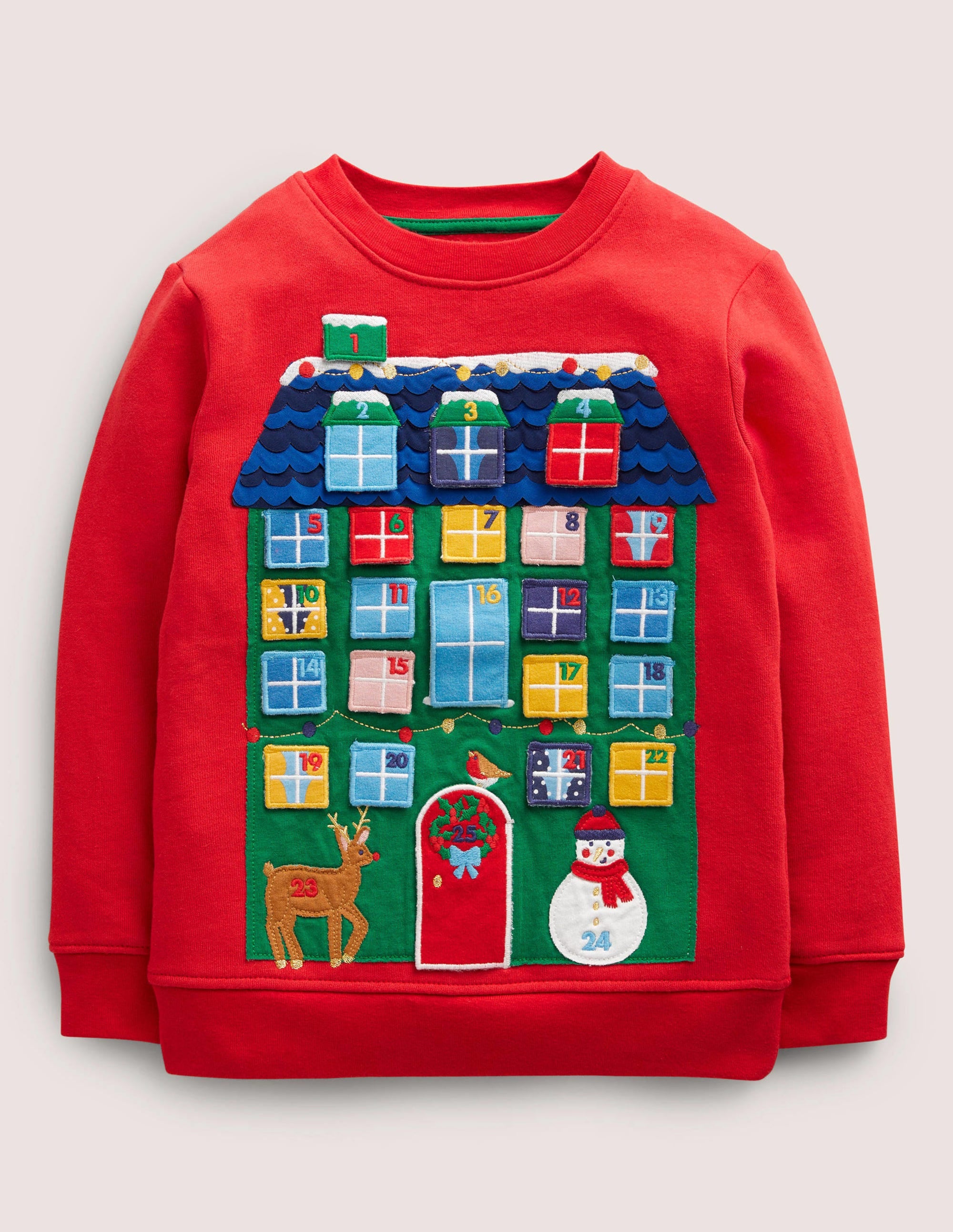 Advent Calendar Sweatshirt-Rockabilly Red - Image 1