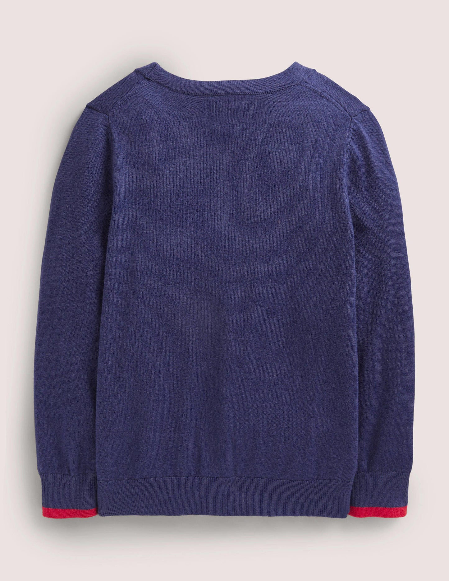 Cotton Cashmere Mix Cardigan-College Navy