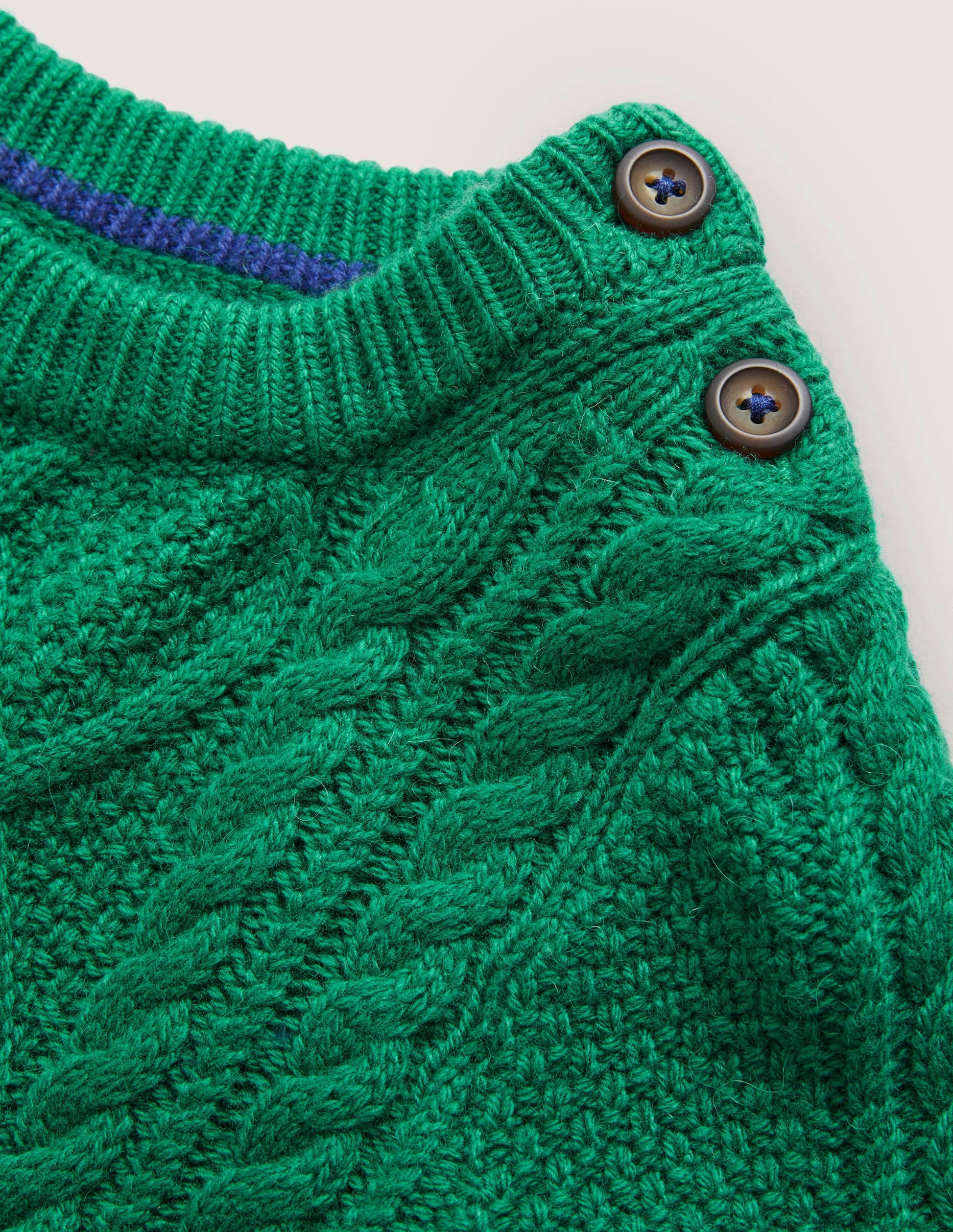 Cable Crew Jumper-Shady Glade Green-3