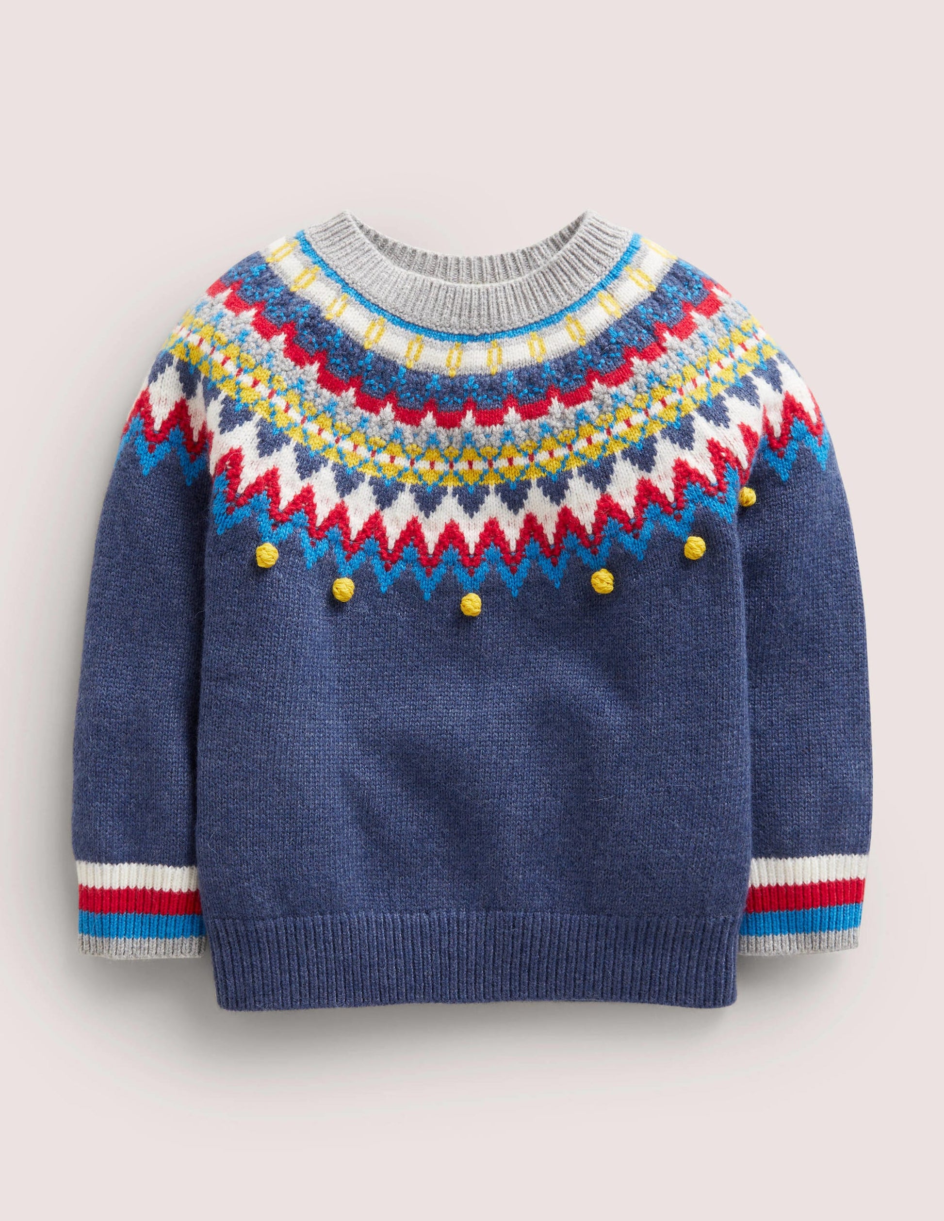 Classic Fair Isle Jumper-College Navy, Multi Fair Isle-1