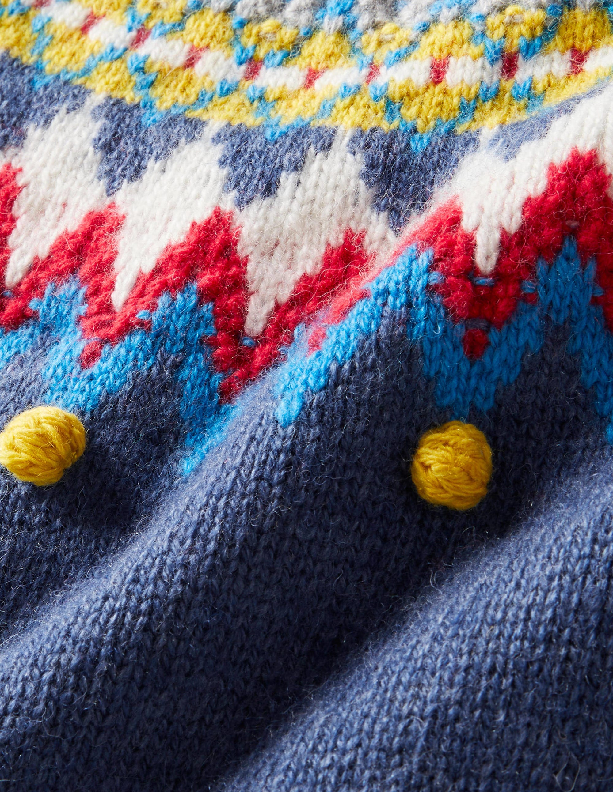 Classic Fair Isle Jumper-College Navy, Multi Fair Isle - Image 3