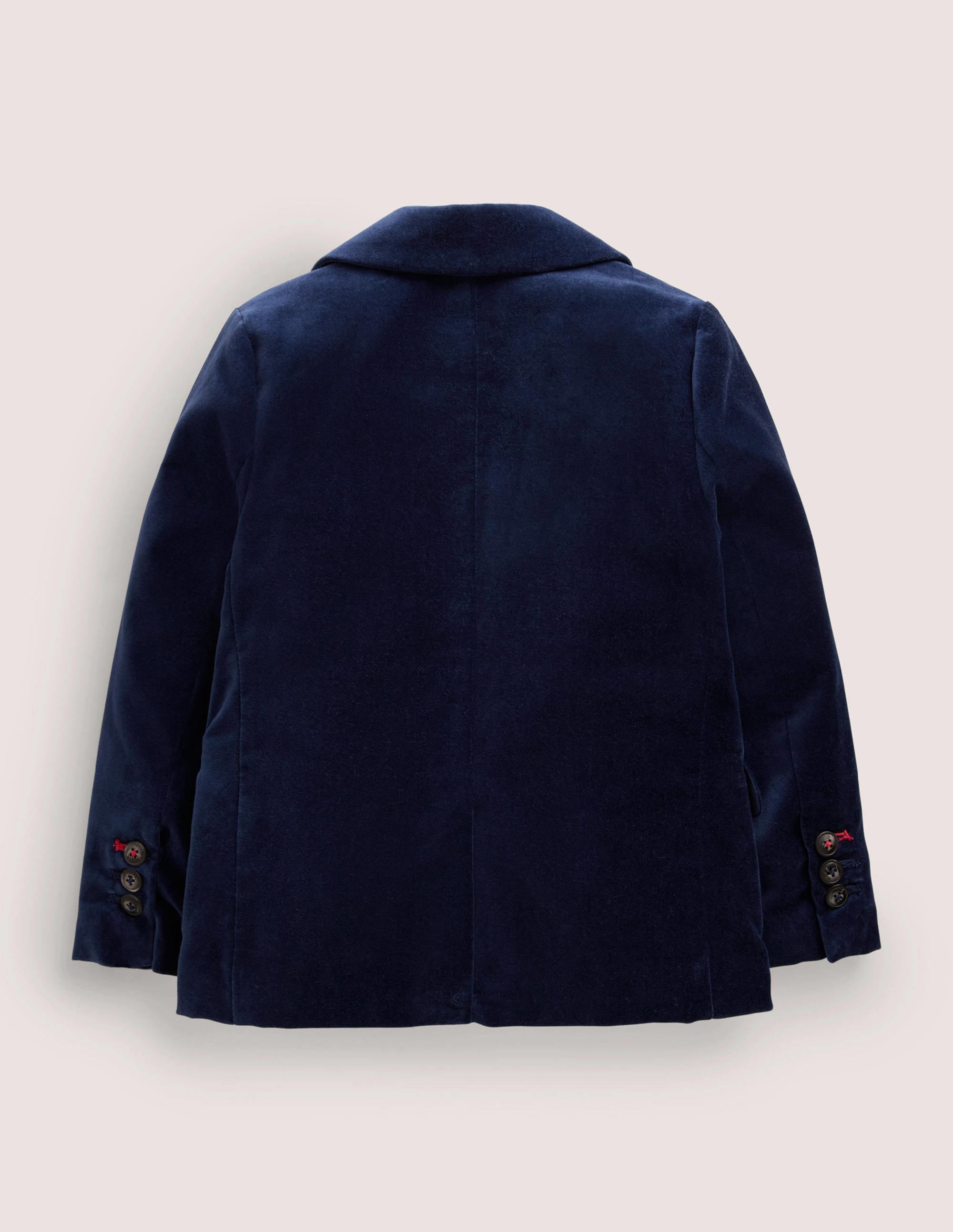 Navy Velvet Christmas Party Blazer-College Navy Velvet - Image 2