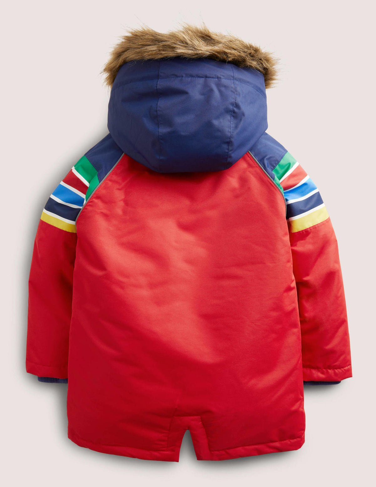 Red Rainbow 4-in-1 Waterproof Parka-Rockabilly Red Rainbow-2