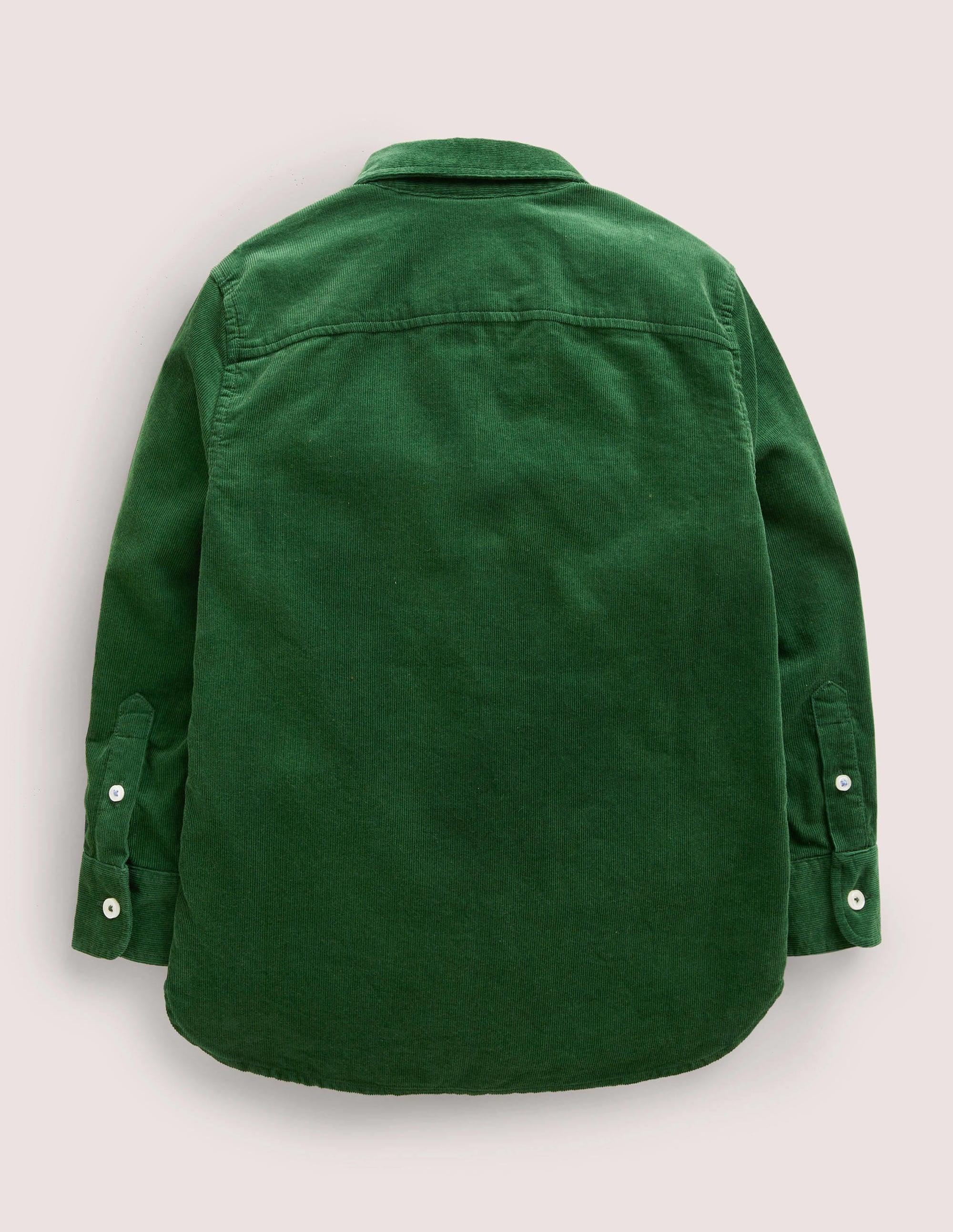 Rainbow Trim Cord Shirt-Forest Green - Image 2