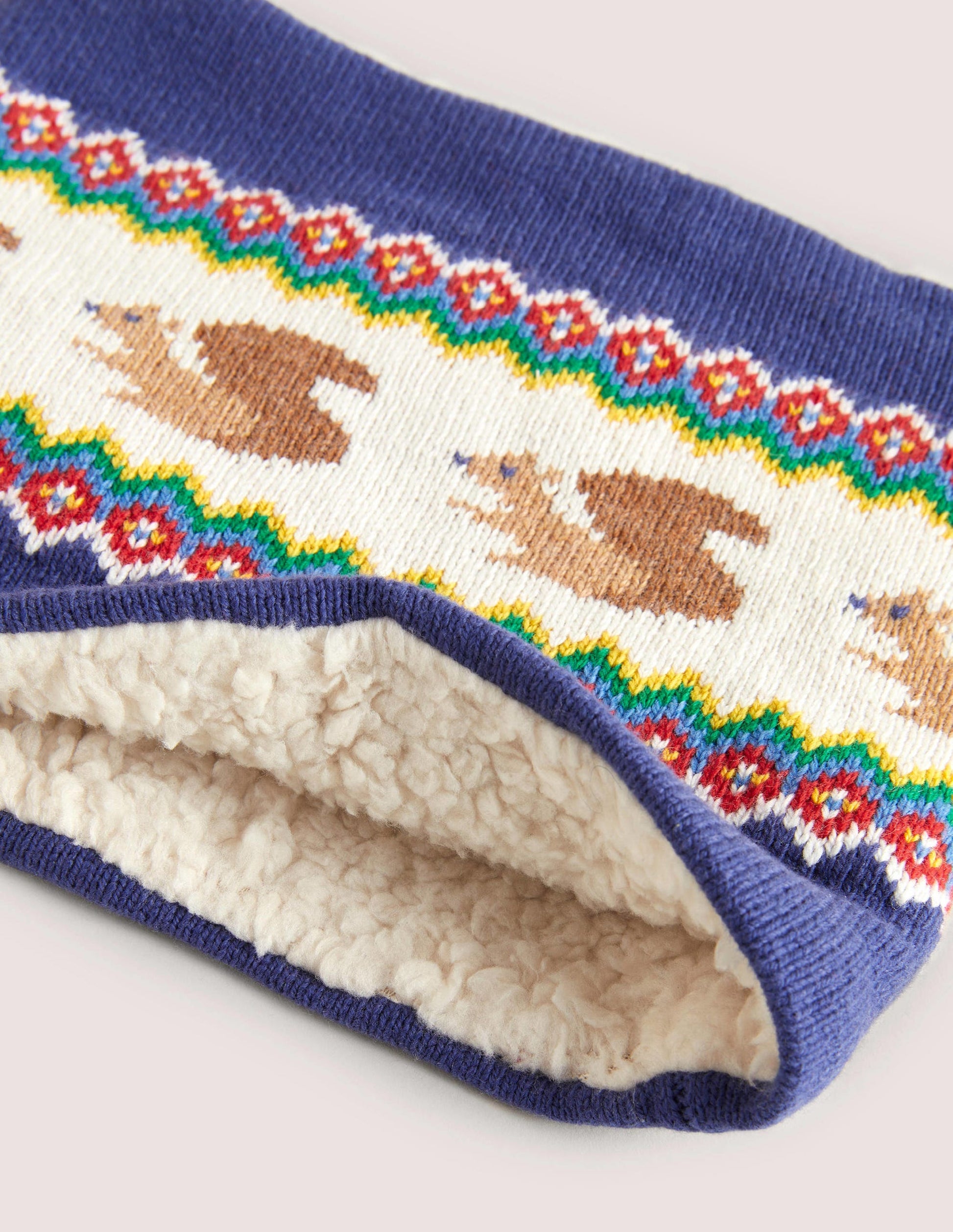 Cosy Fair Isle Snood-Navy-2