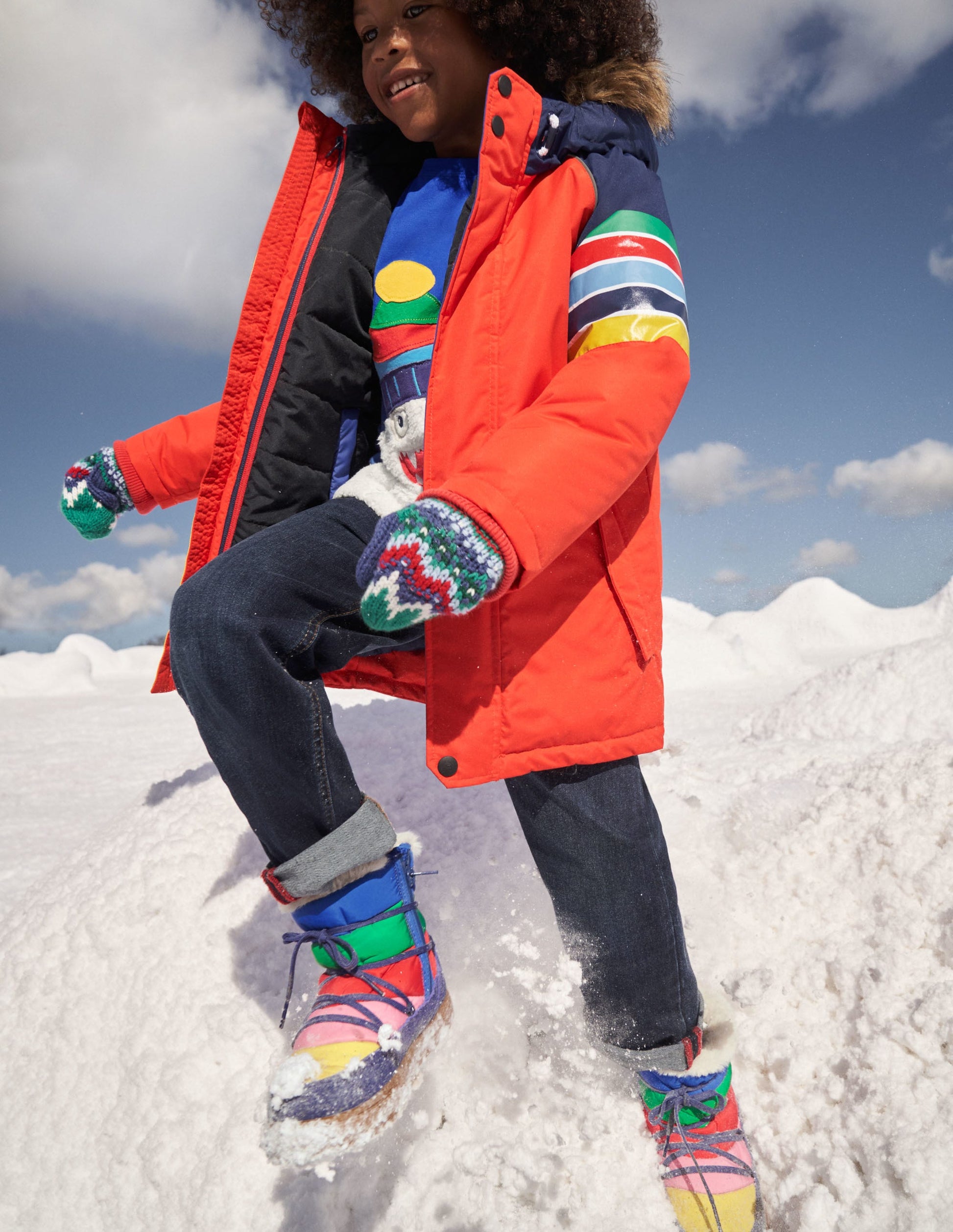 Colourblock Snow Boot-Multi-4