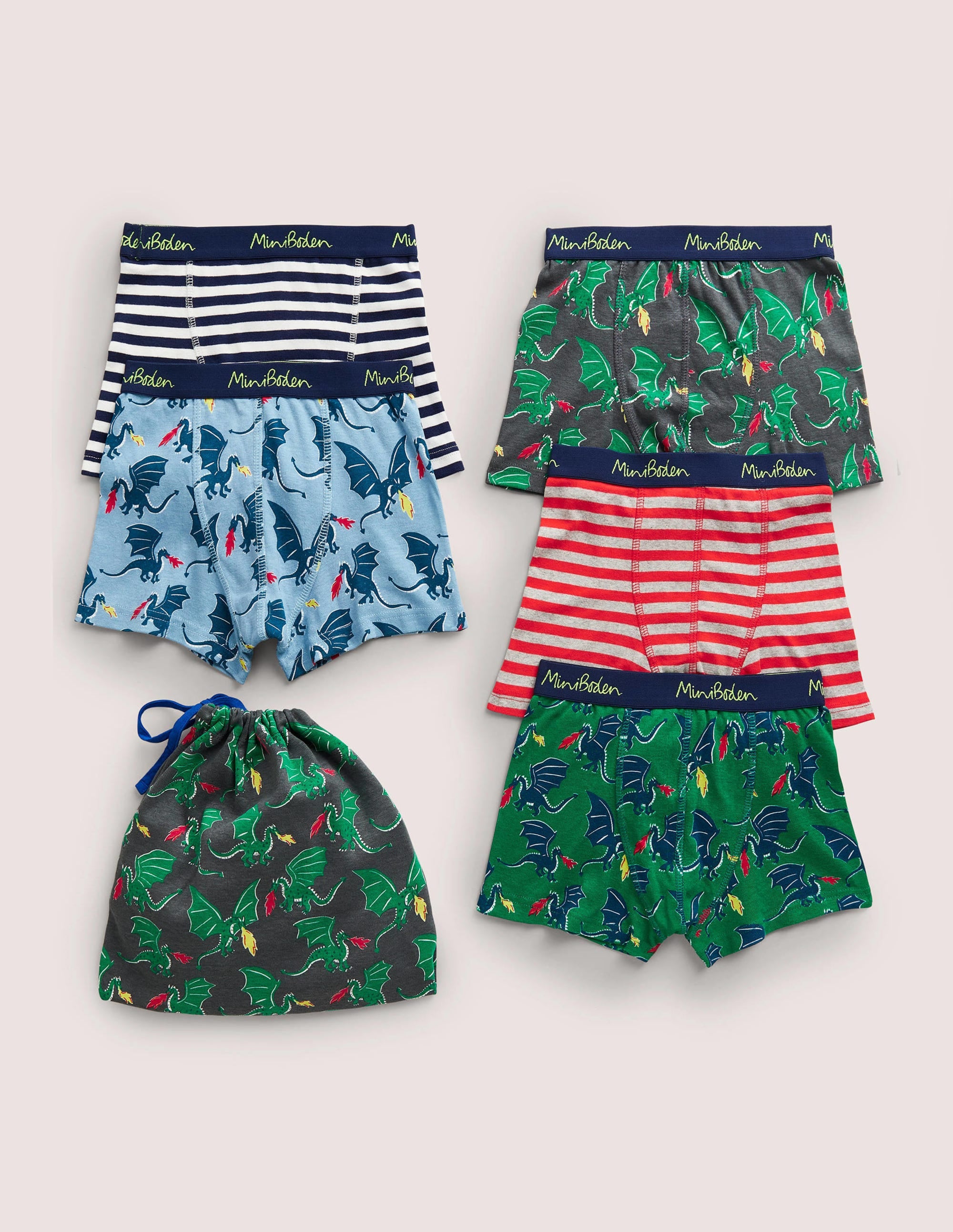 Boxers 5 Pack-Highland Green Dragon - Image 1