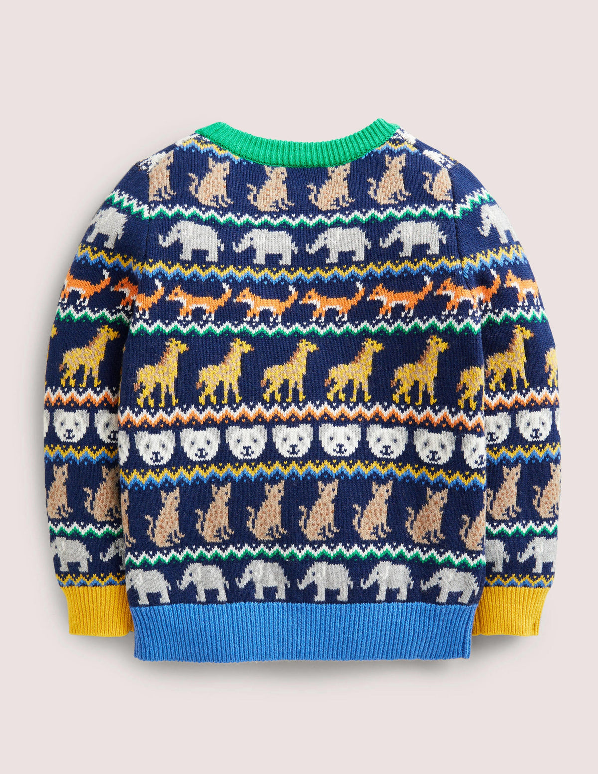 Fair Isle Jumper-College Navy Global Fair Isle-2