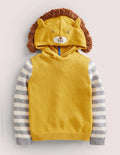 Lion Novelty Hoodie-Honeycomb Yellow Lion