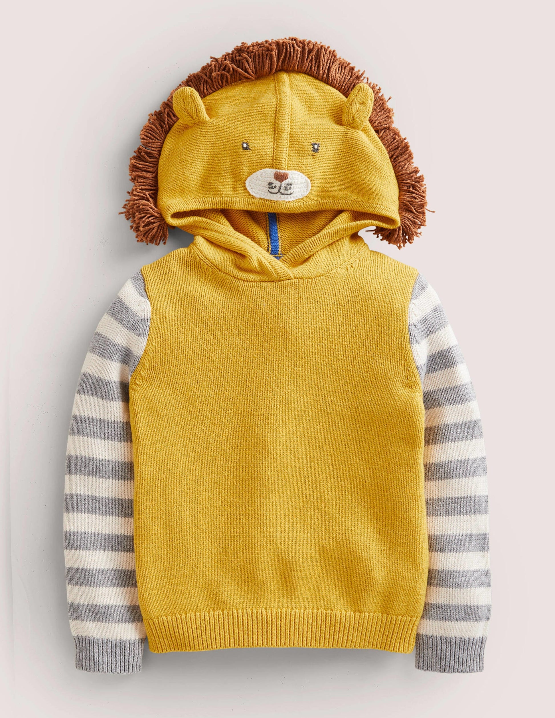 Lion Novelty Hoodie-Honeycomb Yellow Lion-1