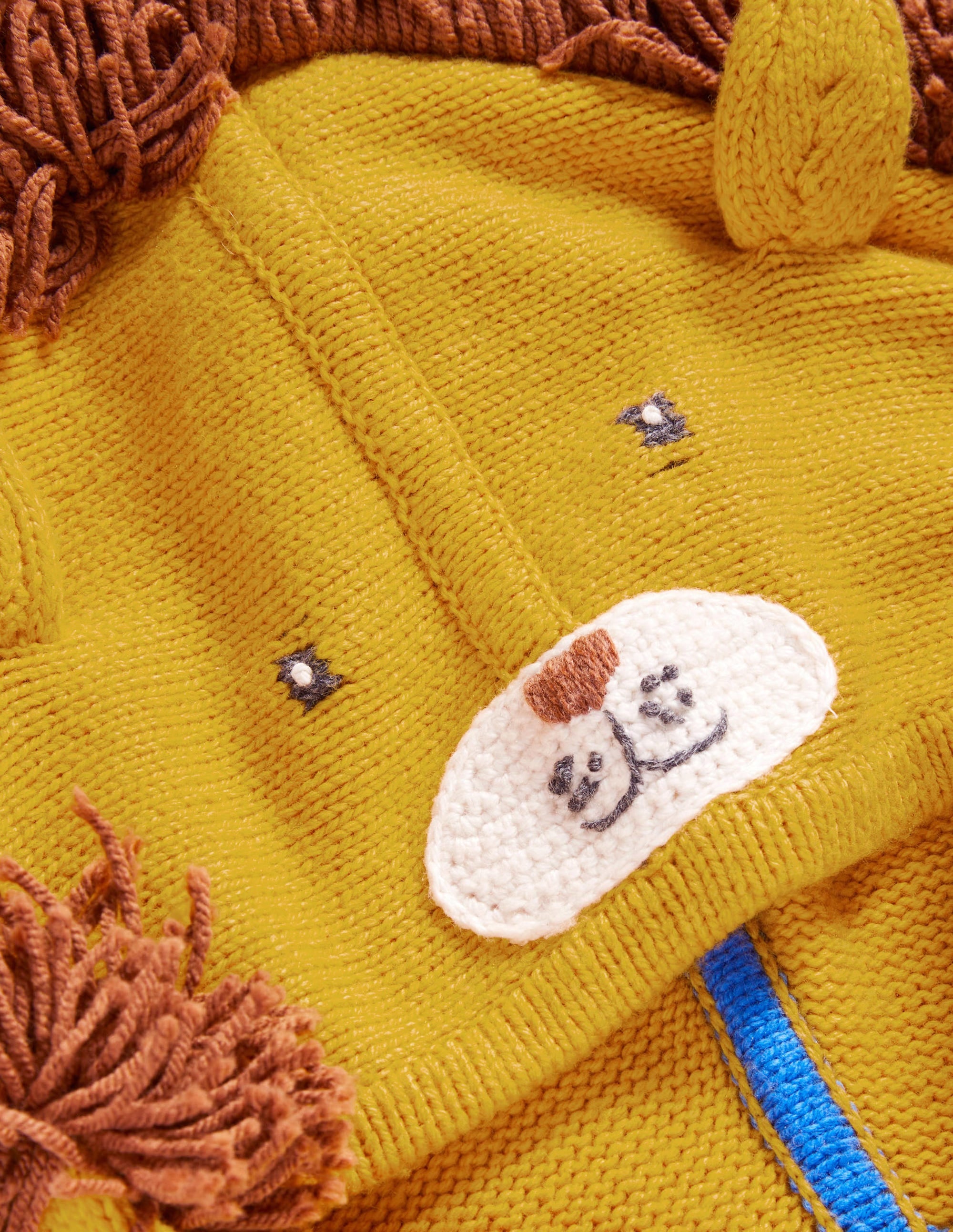 Lion Novelty Hoodie-Honeycomb Yellow Lion - Image 3