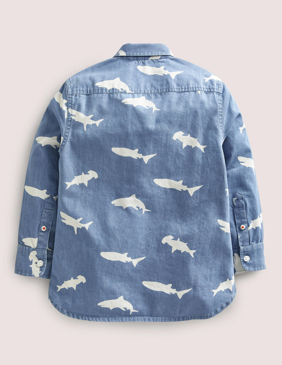 Interest Denim Shirt-Light Denim Sharks - Image 2