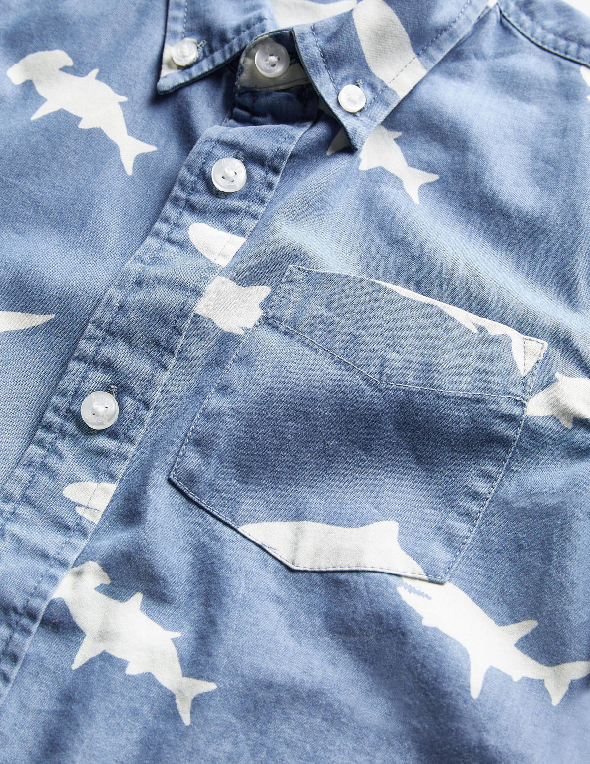 Interest Denim Shirt-Light Denim Sharks - Image 3