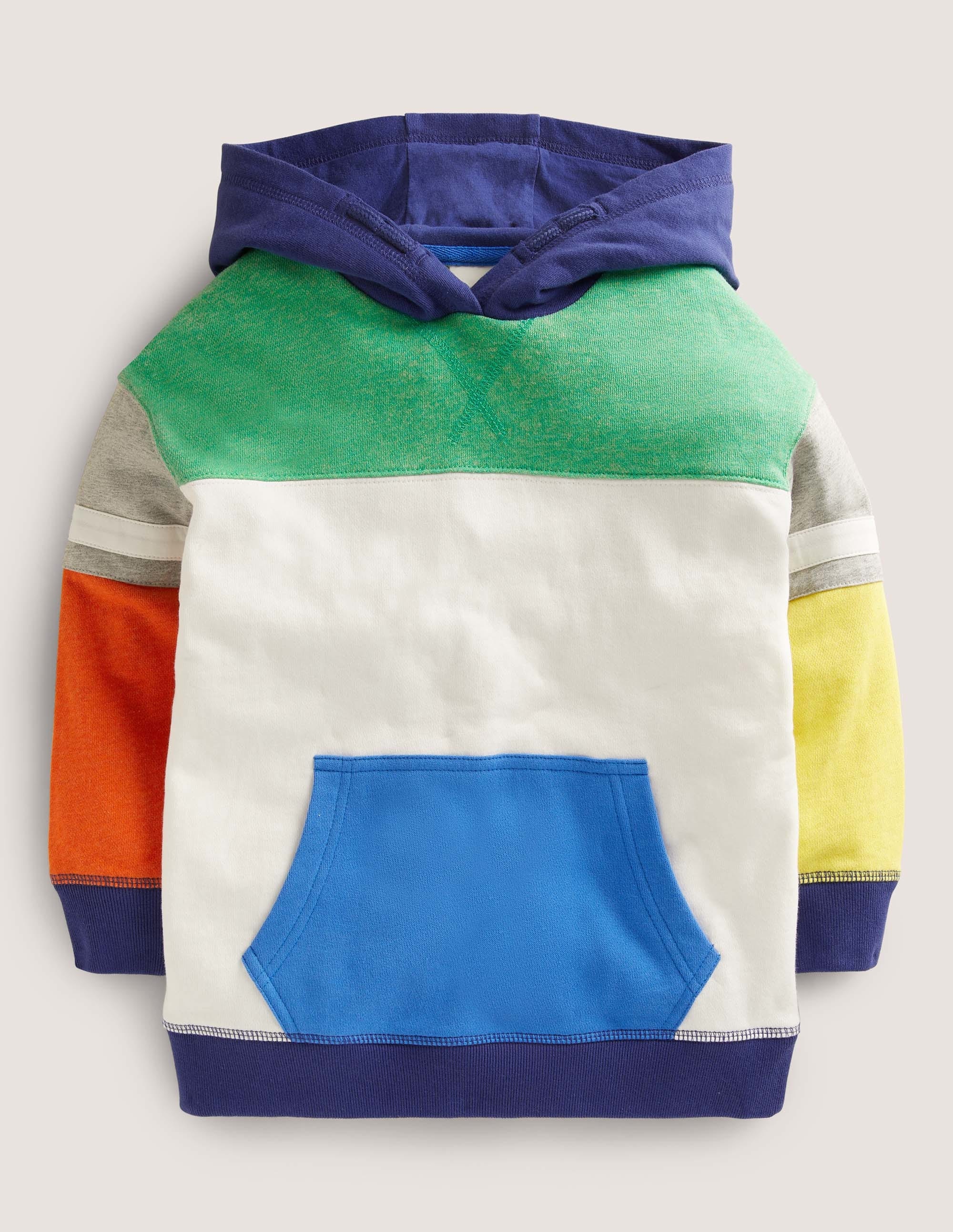 Colourblock Hoodie-Multi - Image 1