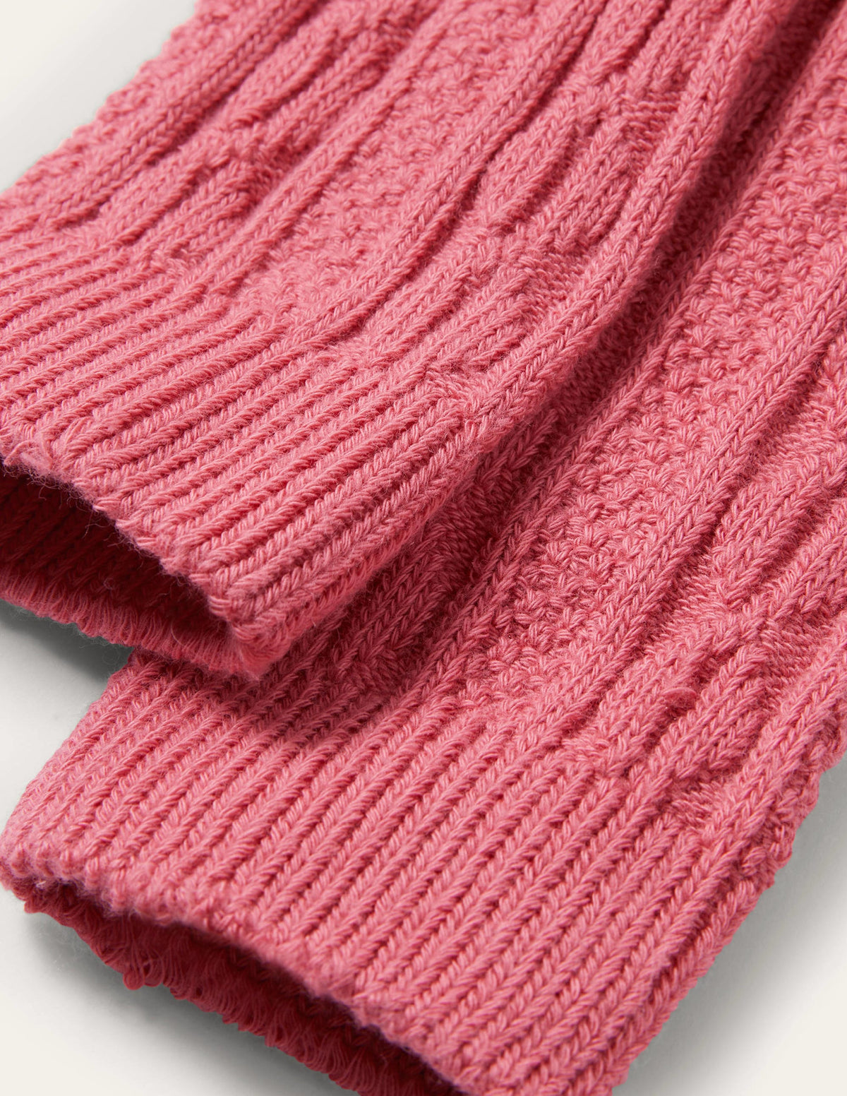 Cable Footless Tights-Autumn Rose Pink - Image 2