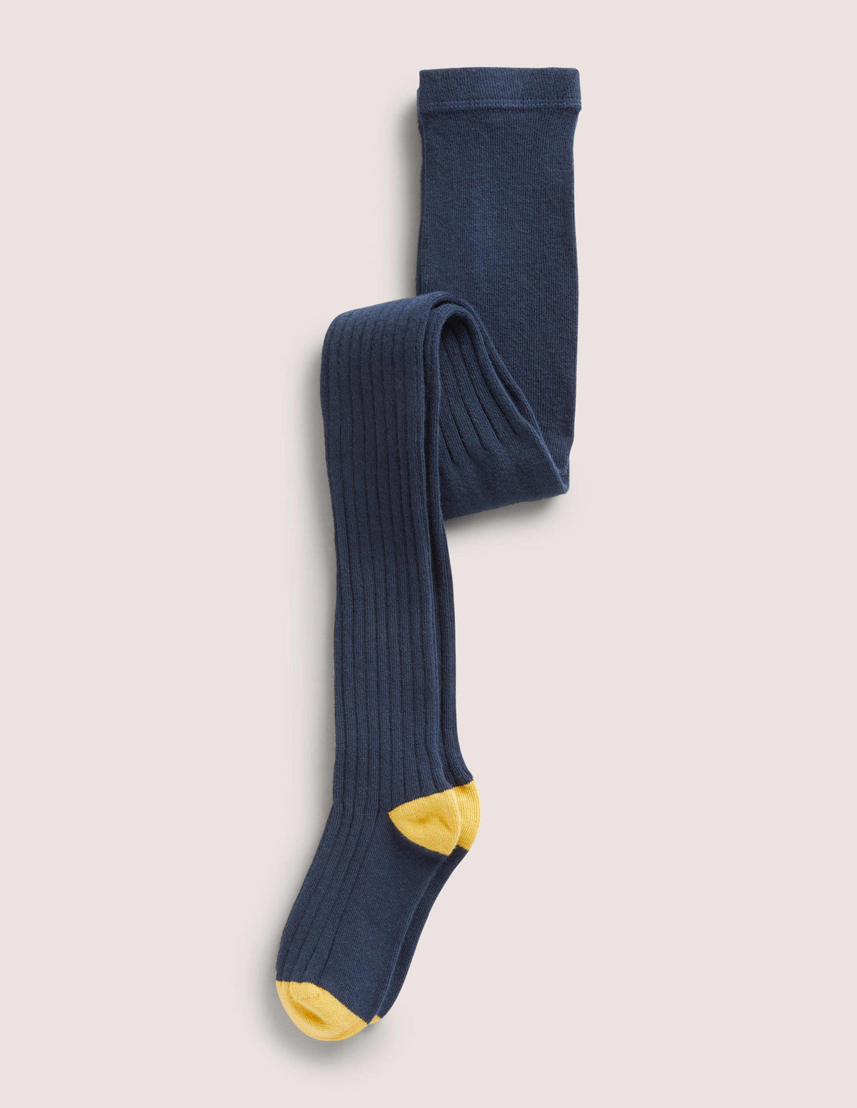 Ribbed Tights-Navy Blue-1