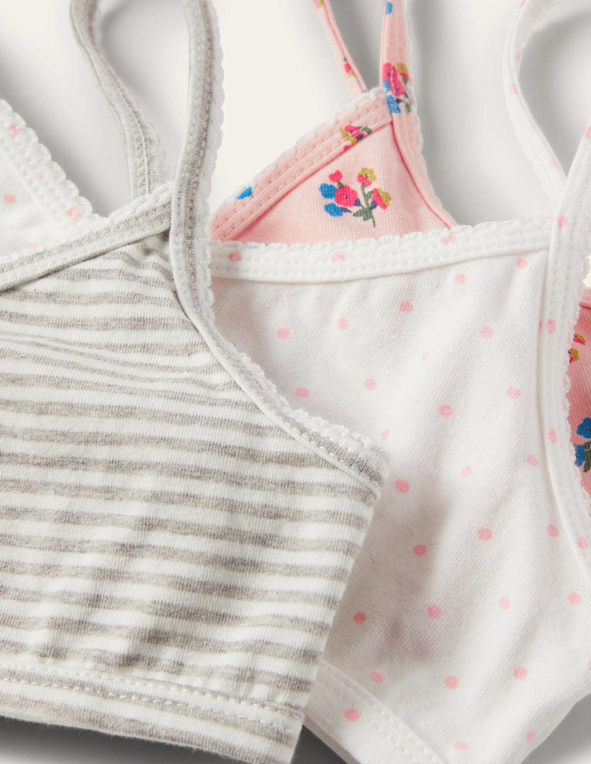 Crossover Crop Tops 3 Pack-Pink Floral - Image 3