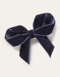 Large Bow Hair Clip-College Navy
