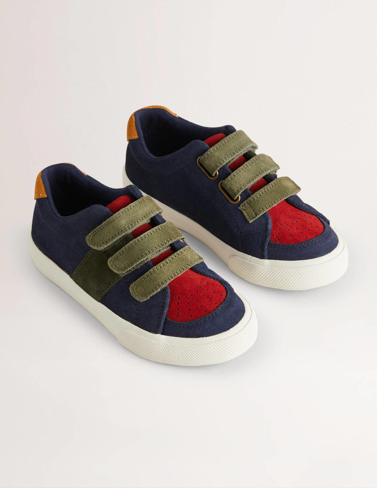 Leather Low Tops-Multi Colourblock-2