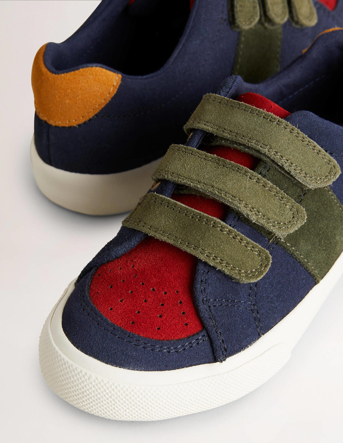 Leather Low Tops-Multi Colourblock - Image 3