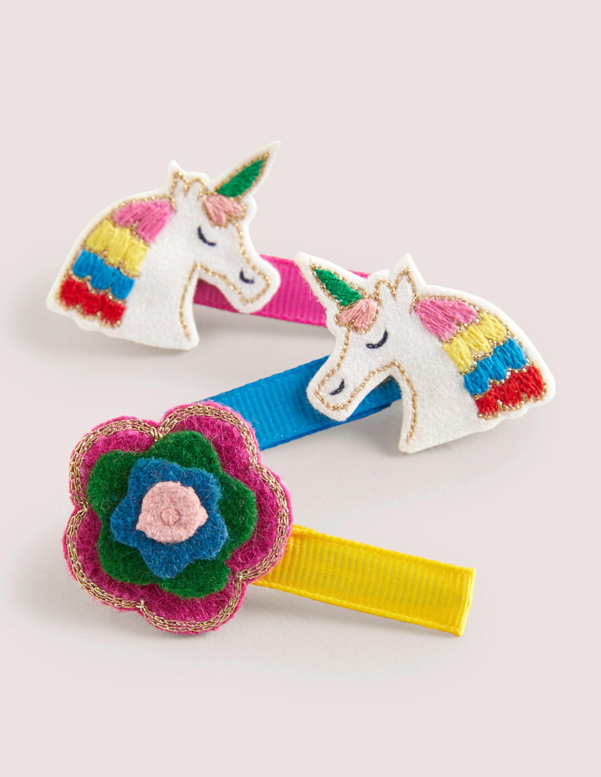 Hair Clips 3 Pack-Multi Unicorn-2