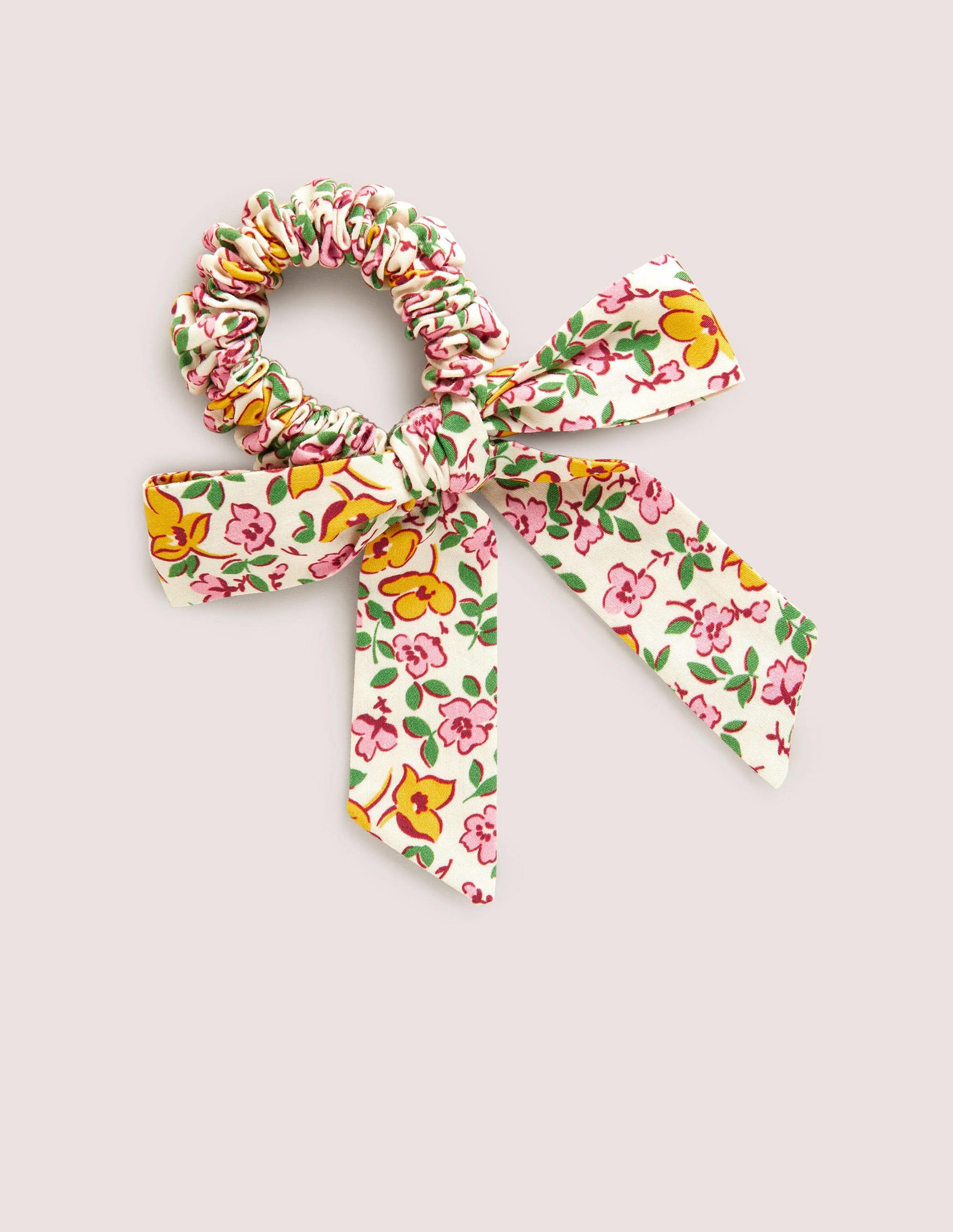 Bow Scrunchie-Multi Floral-1