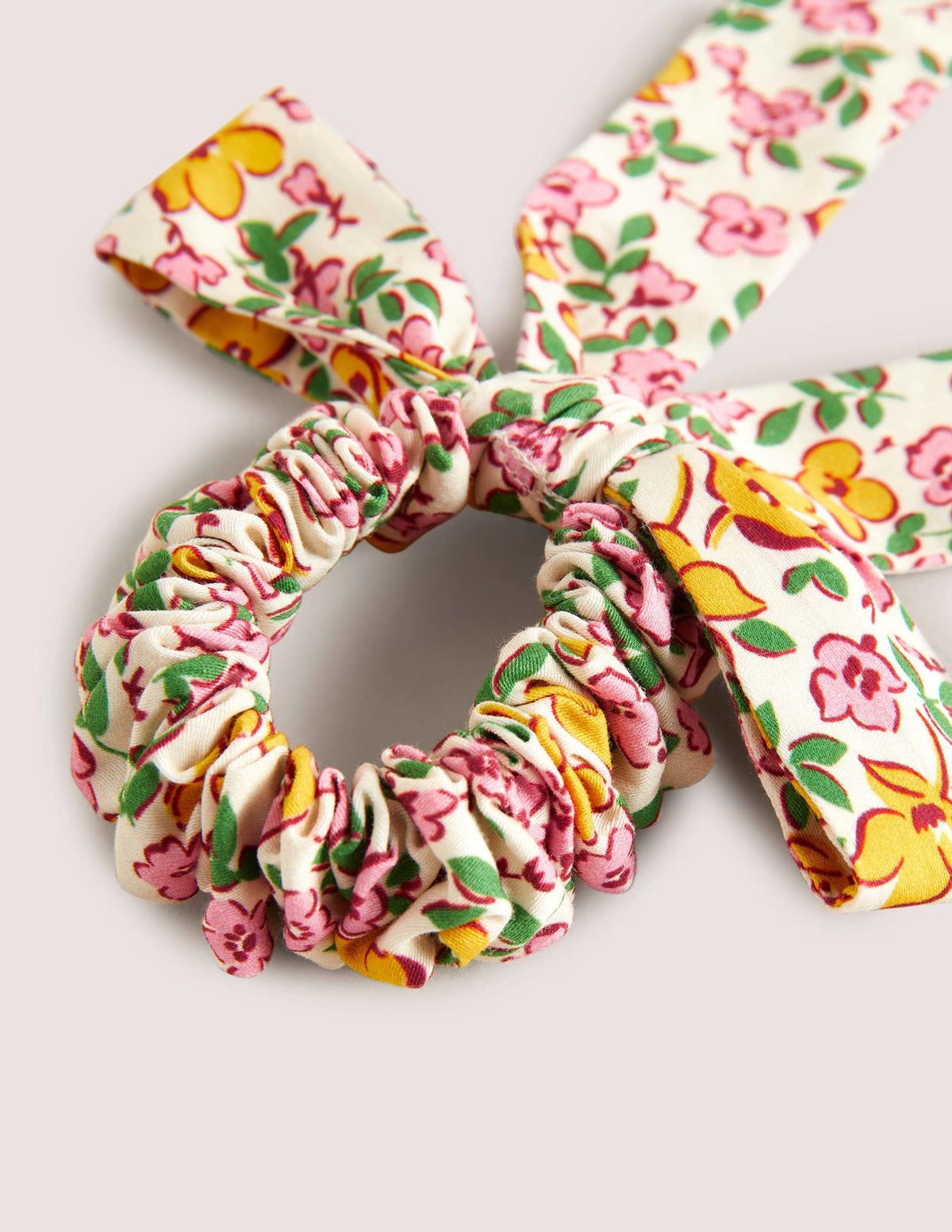 Bow Scrunchie-Multi Floral-2