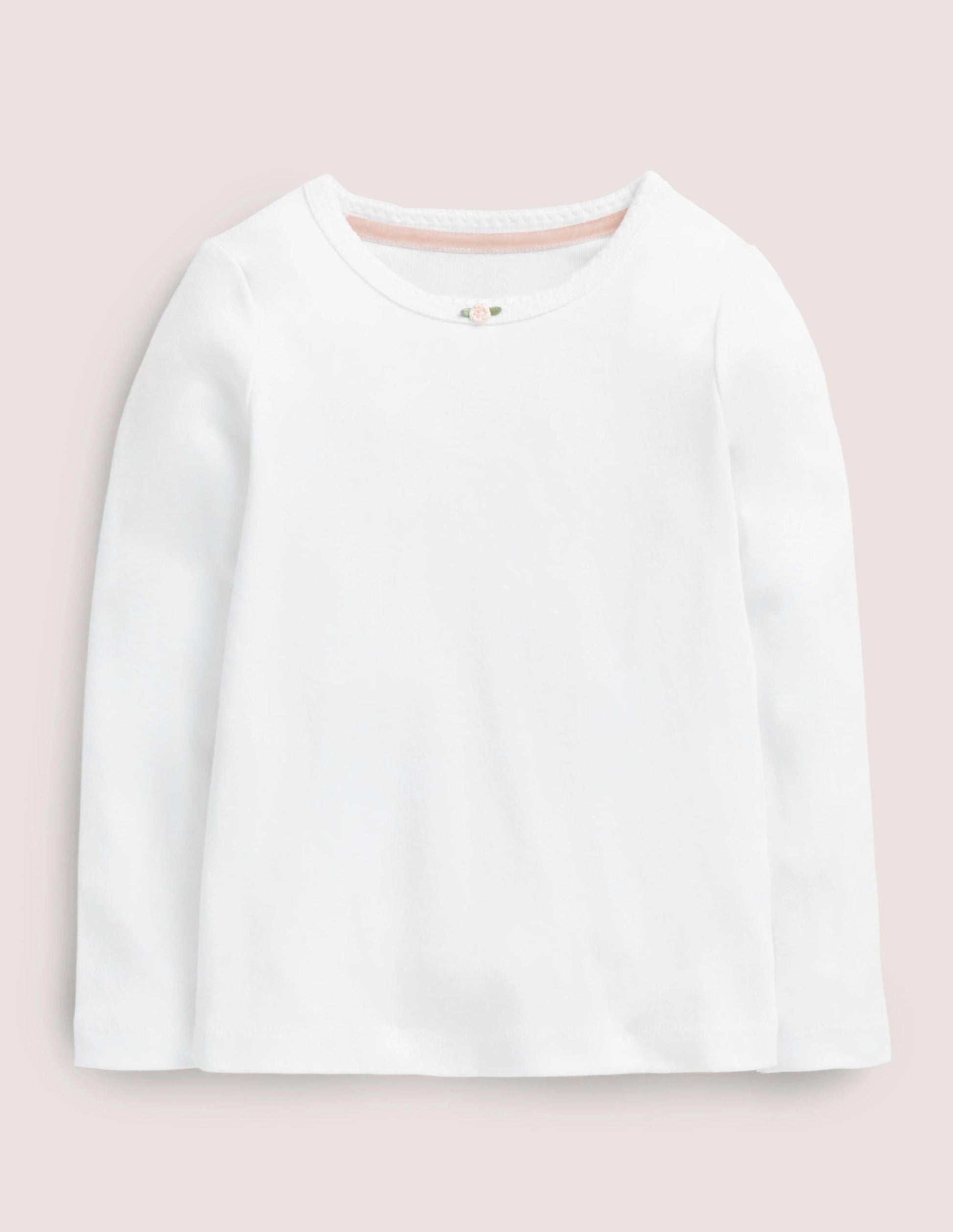 Long-sleeved Rosebud-White-1