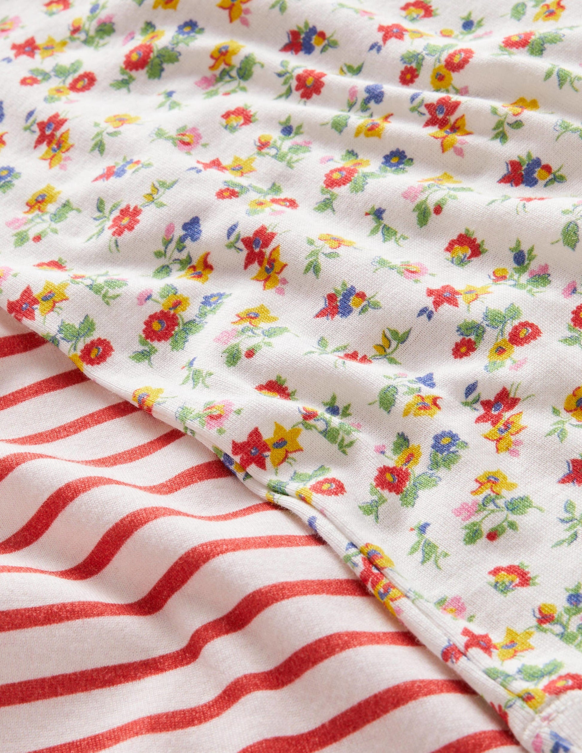 Twin Pack Snug Short Pyjamas-Multi Patchwork Floral-4