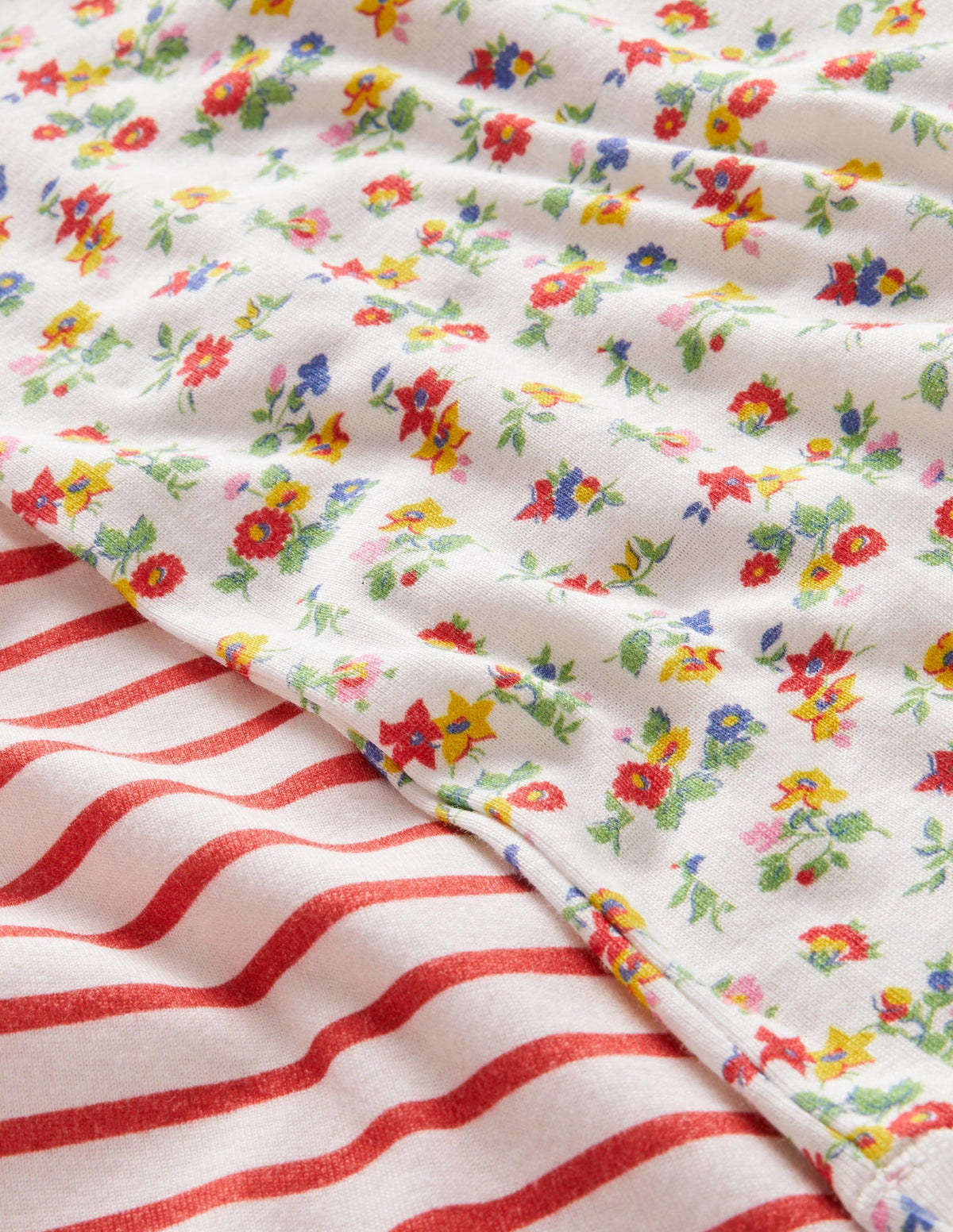 Twin Pack Snug Short Pyjamas-Multi Patchwork Floral - Image 4