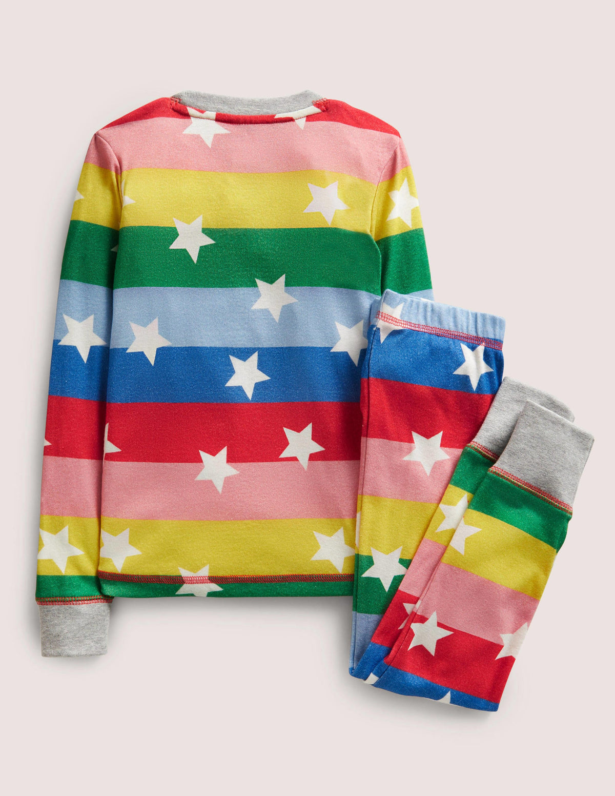 Snug Glow-In-The-Dark Pyjamas-Multi Rainbow Star - Image 2