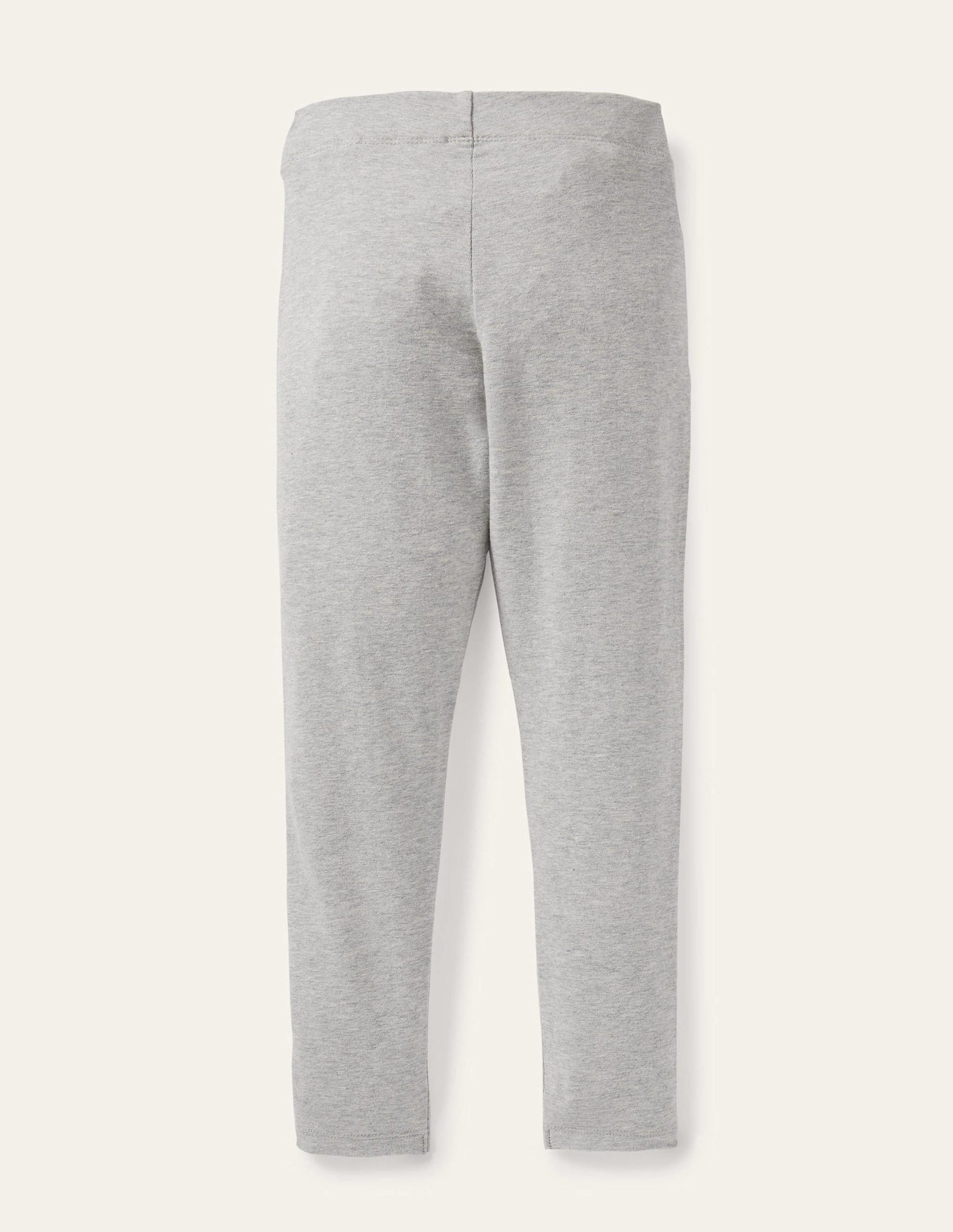 Plain Leggings-Grey Marl-2