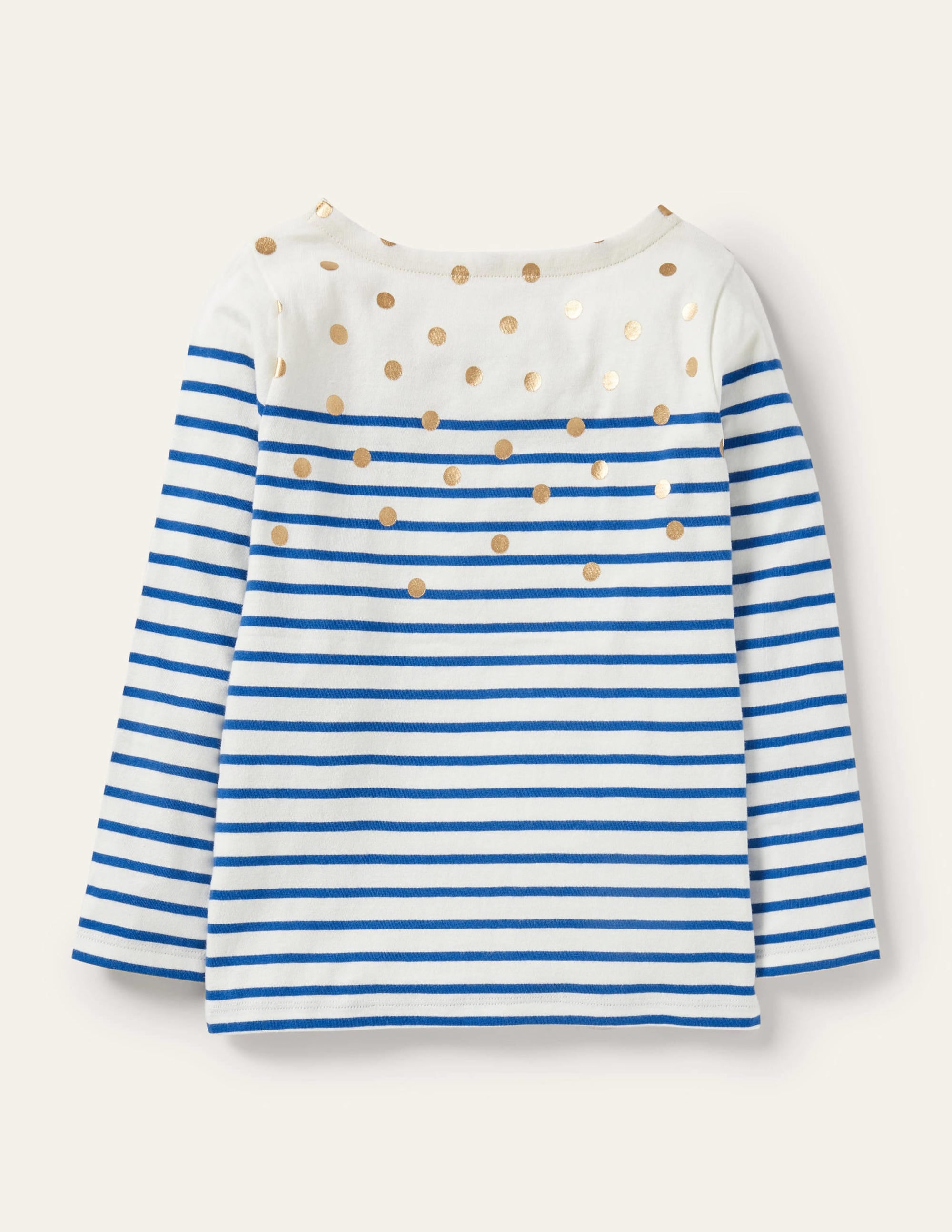 Fun Breton-Ivory/Bright Blue Gold Spot - Image 2