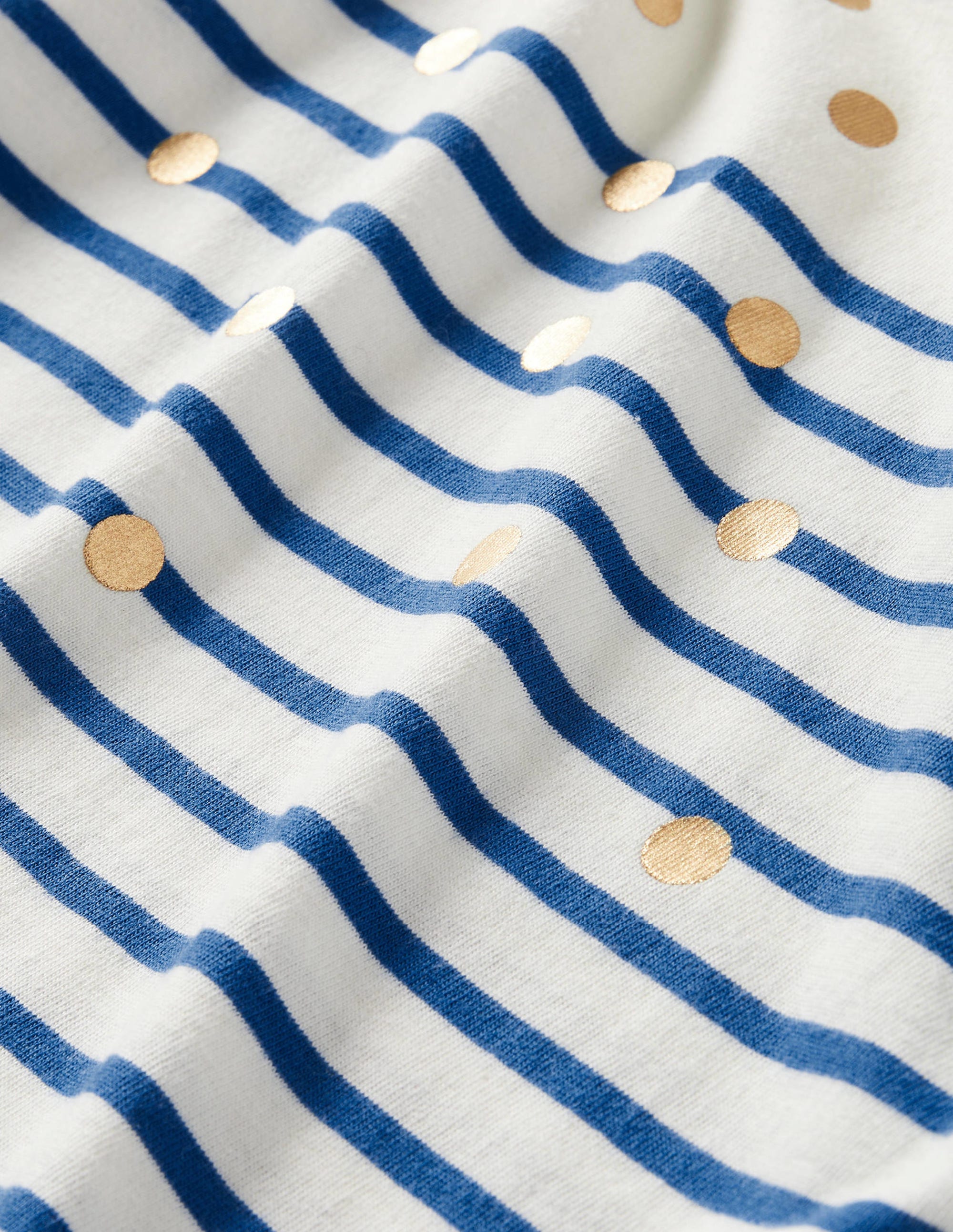 Fun Breton-Ivory/Bright Blue Gold Spot - Image 3
