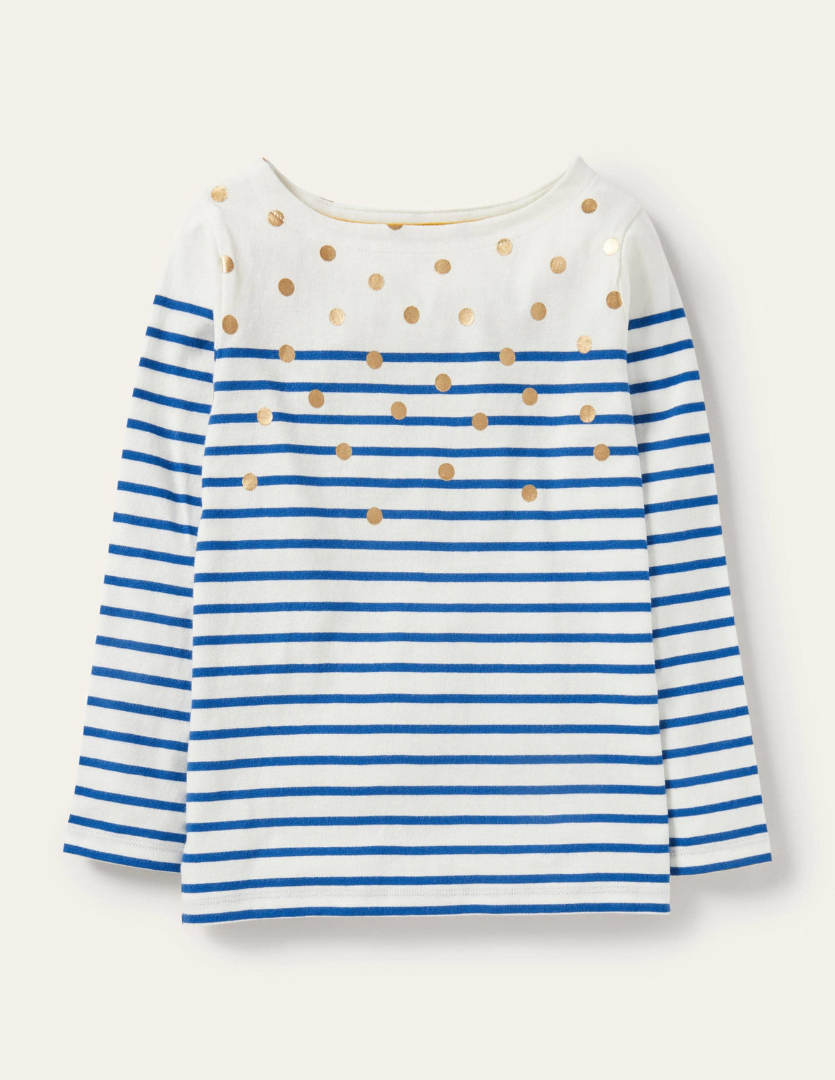 Fun Breton-Ivory/Bright Blue Gold Spot-1