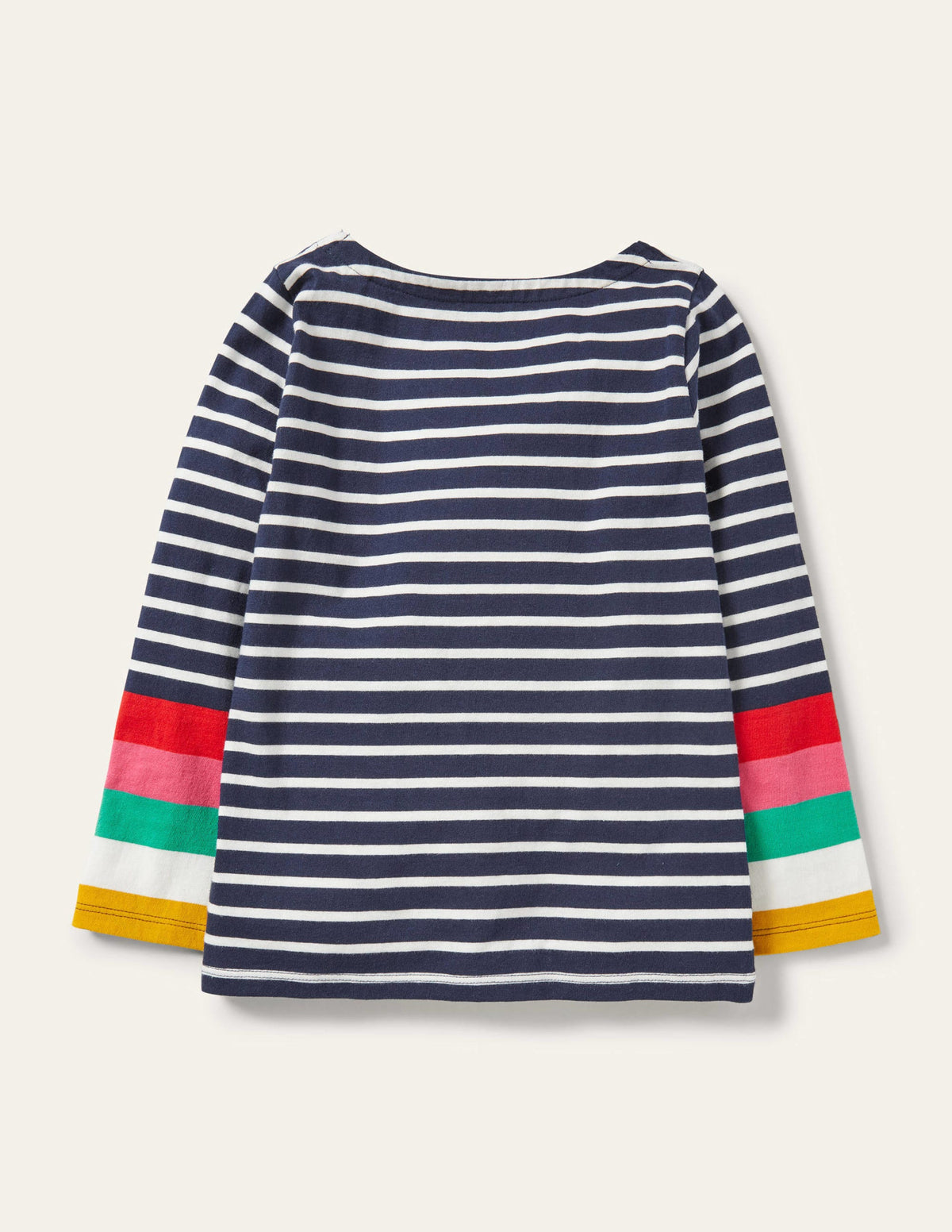 Fun Breton-Ivory/Starboard Navy Rainbow - Image 1