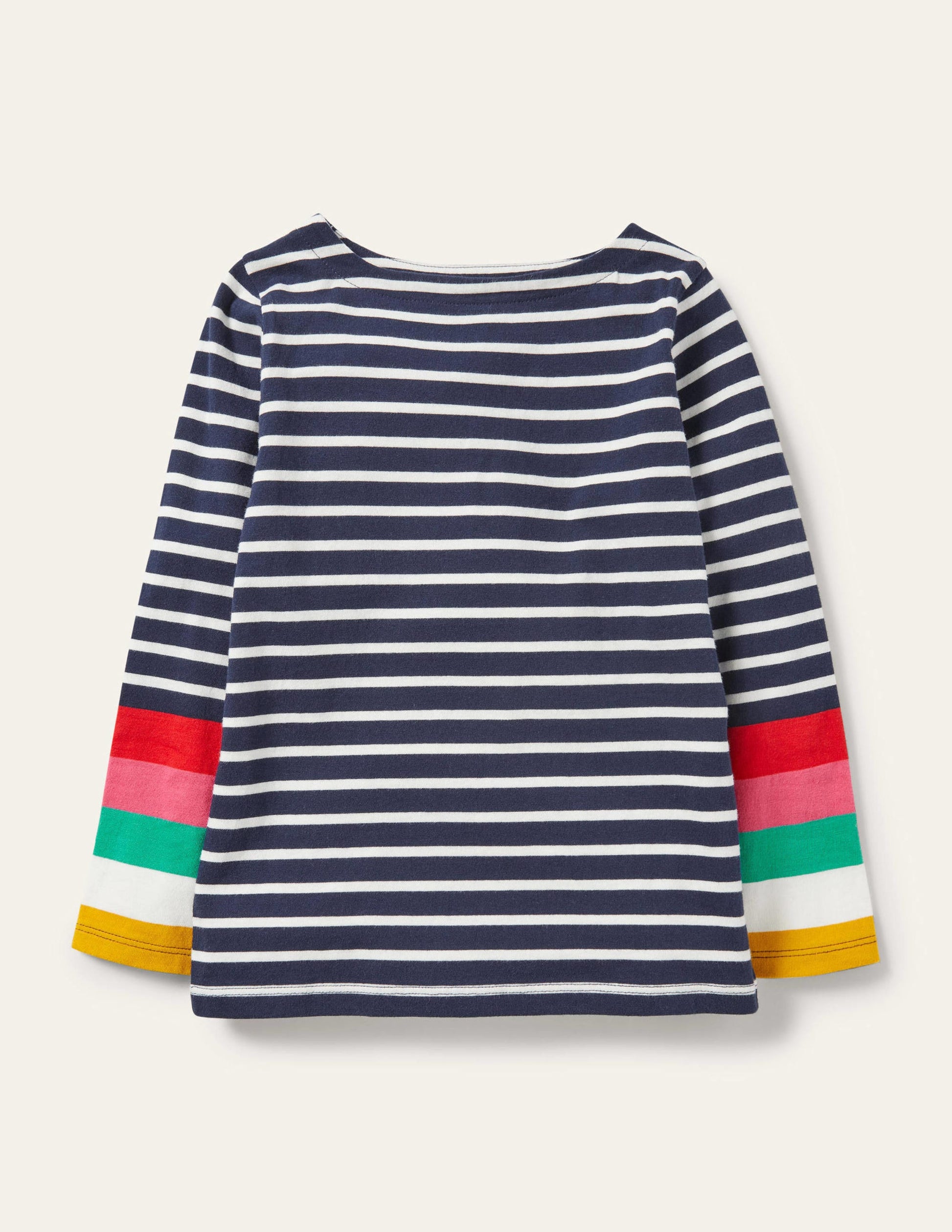 Fun Breton-Ivory/Starboard Navy Rainbow-2